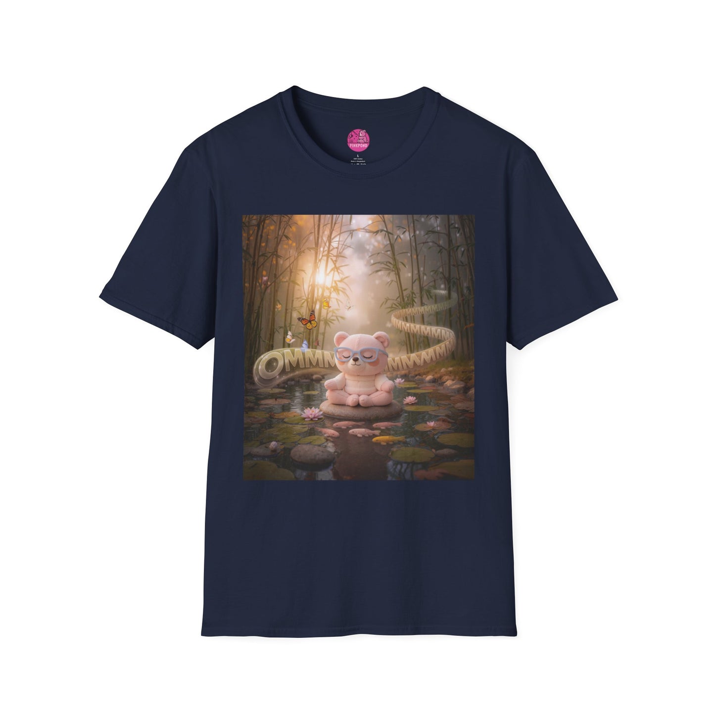 Meditating Bear Daylight Calm T-Shirt — "Find Your Calm" Design