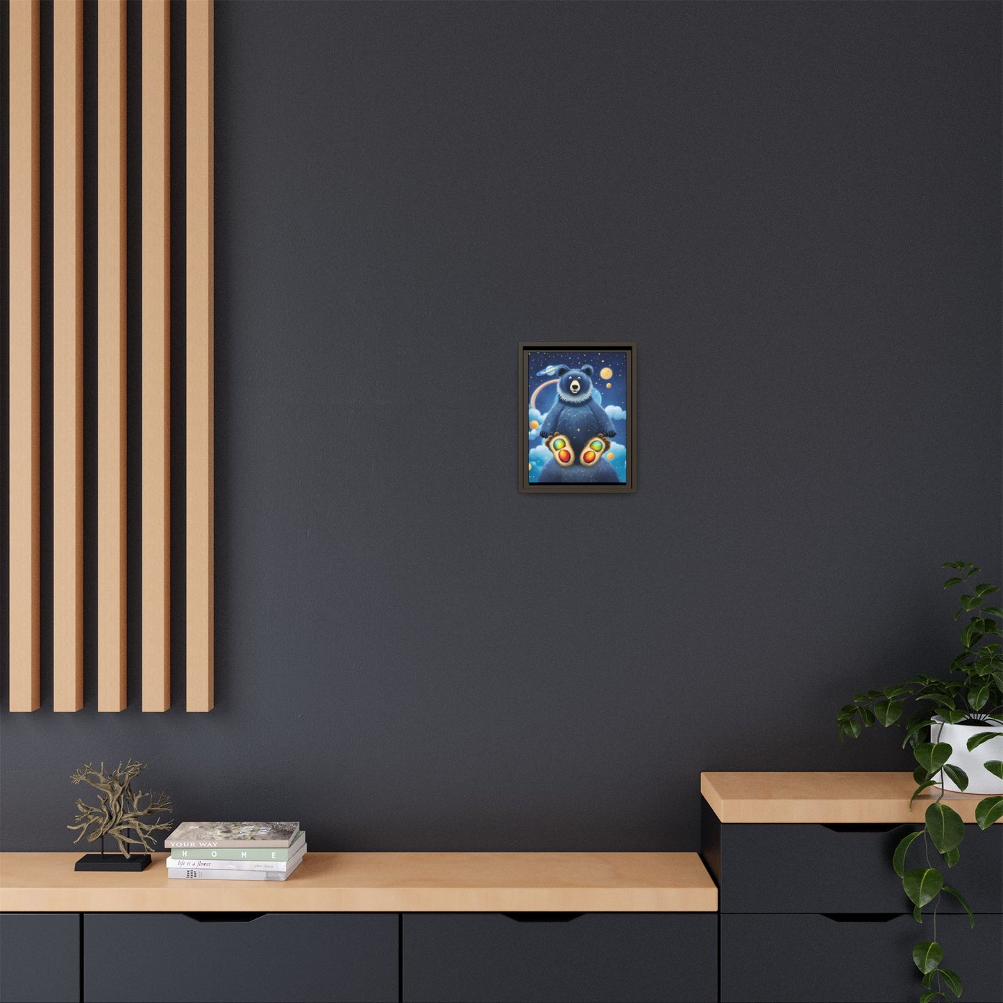 'Cosmic Pawprints' by Andrew McCarter - Canvas Art