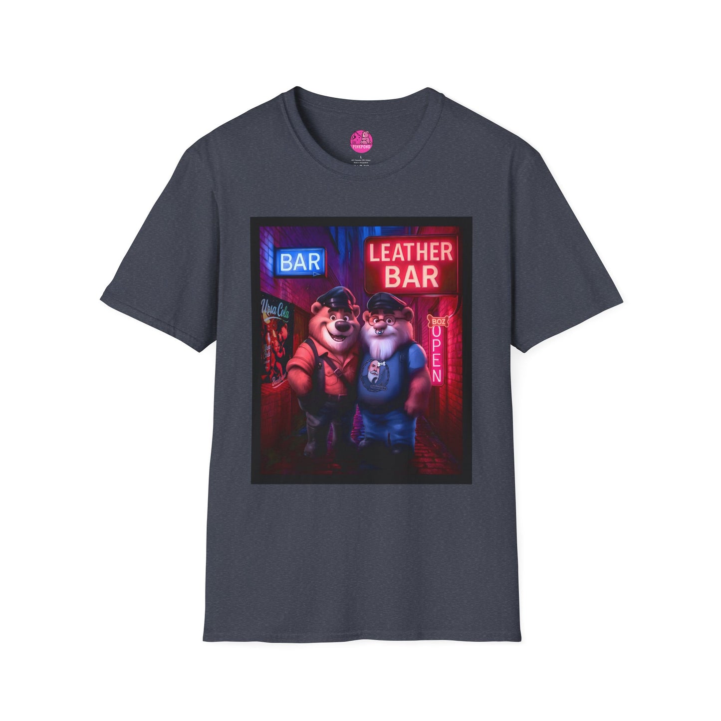 Pup Boz Bear T-Shirt - Exclusive PinkPond Artwork of Boz Lee Schmick
