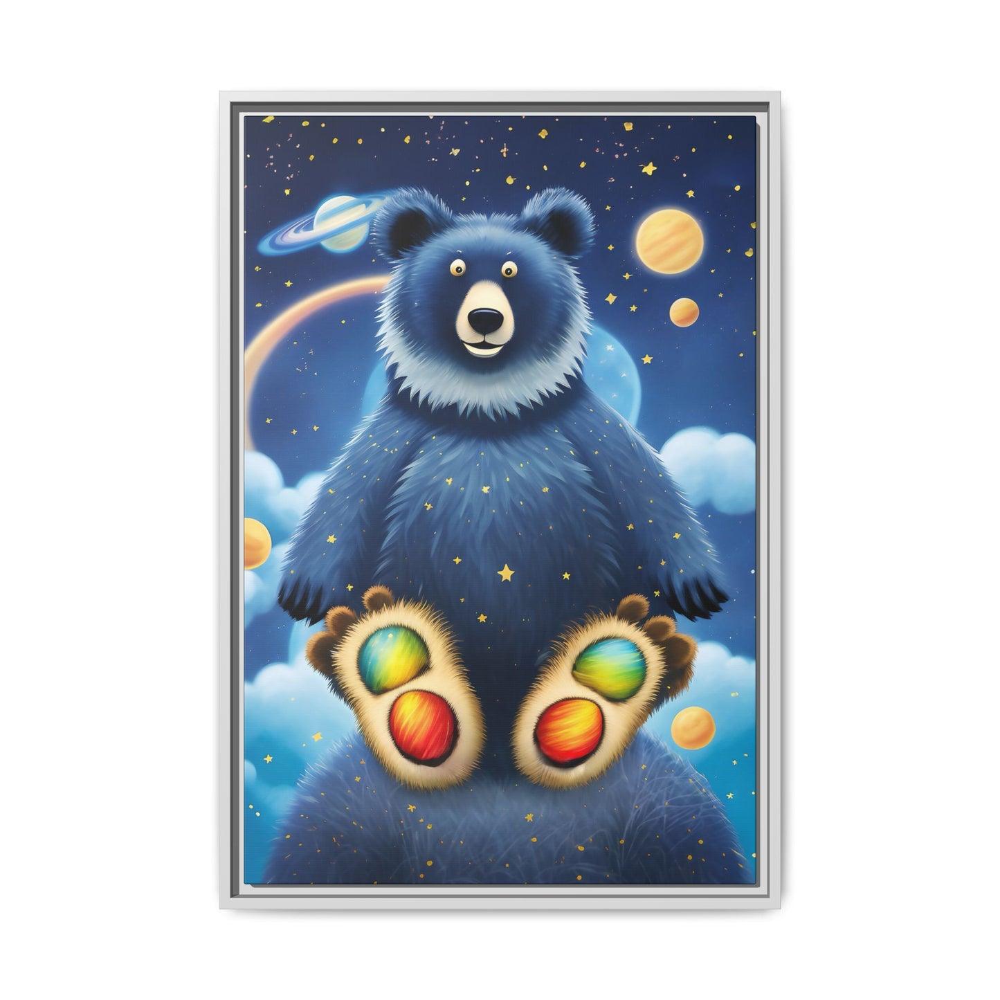 'Cosmic Pawprints' by Andrew McCarter - Canvas Art