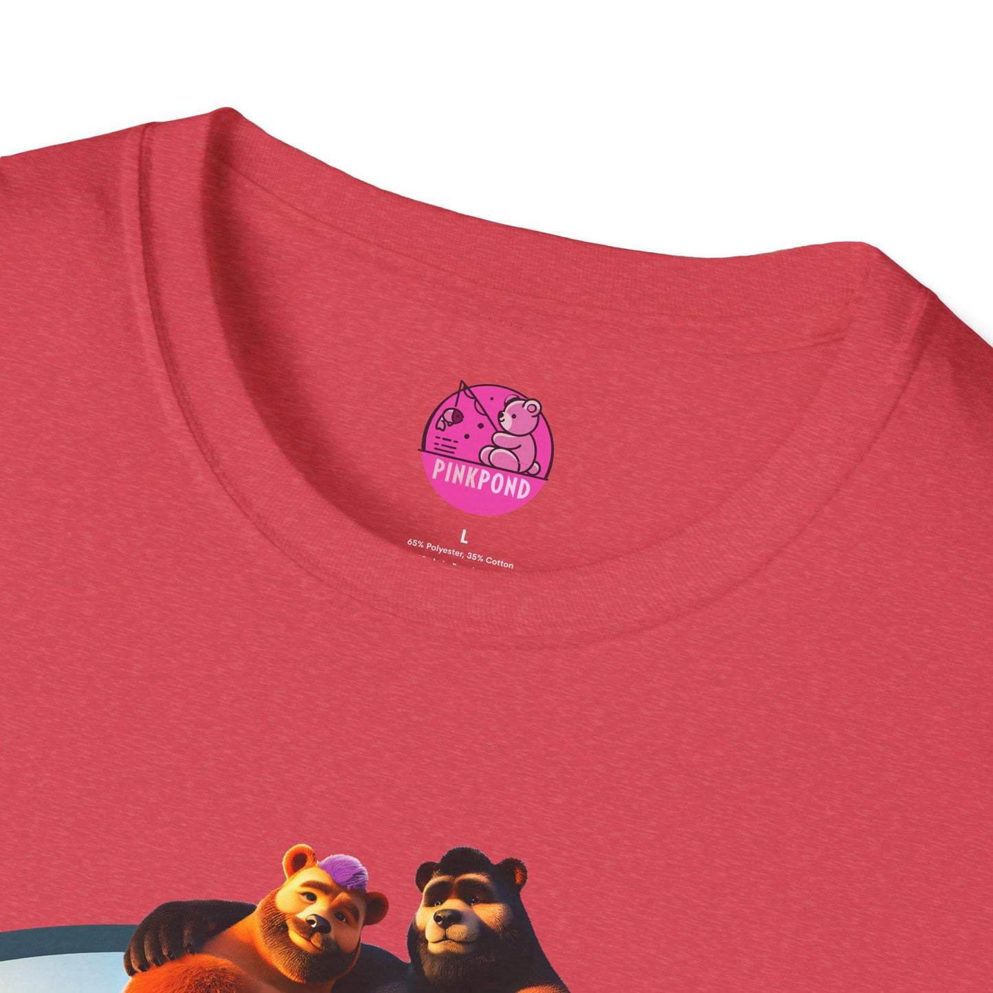 Beach Life Bears Unisex T-Shirt - Mikey & Max Tee by PinkPond
