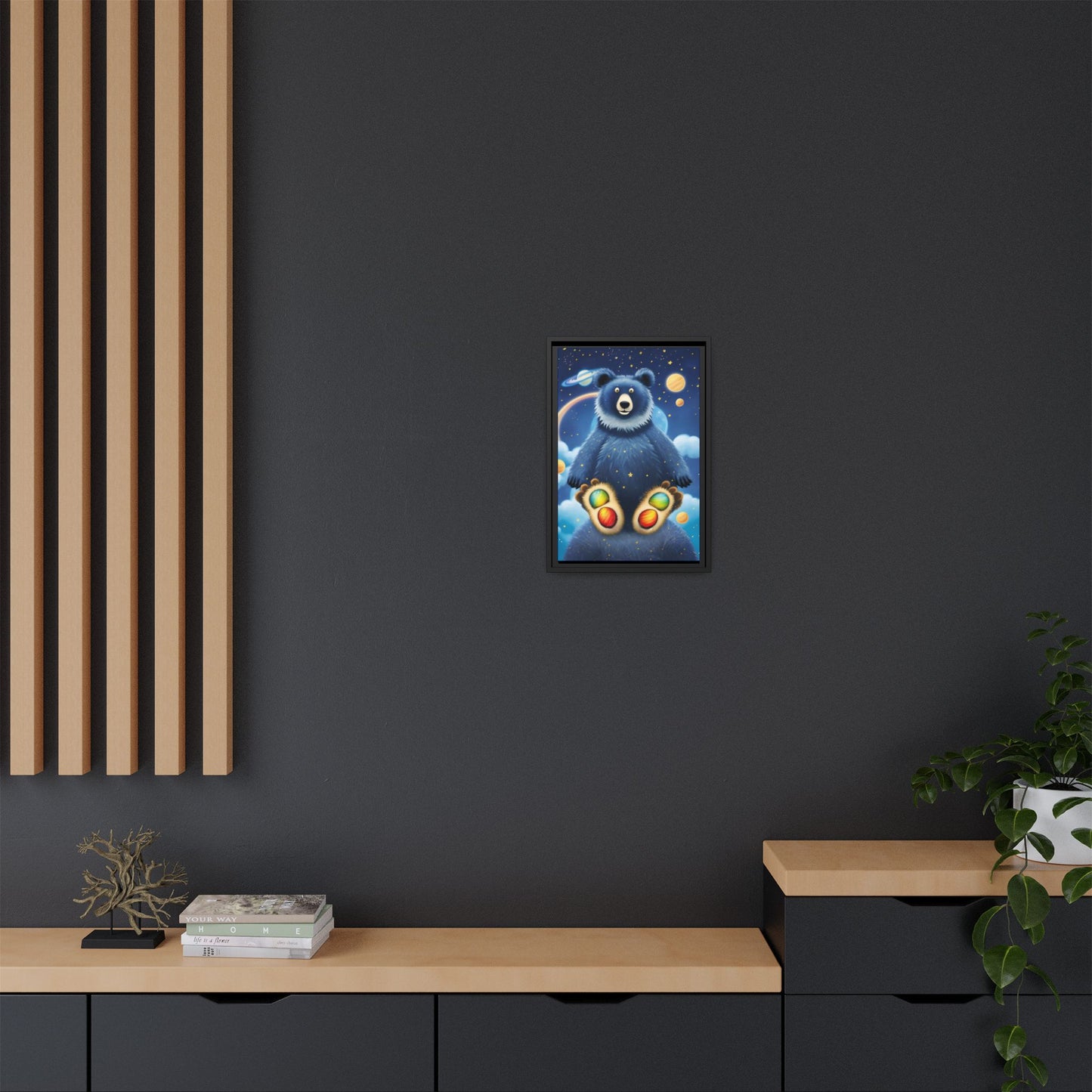 'Cosmic Pawprints' by Andrew McCarter - Canvas Art