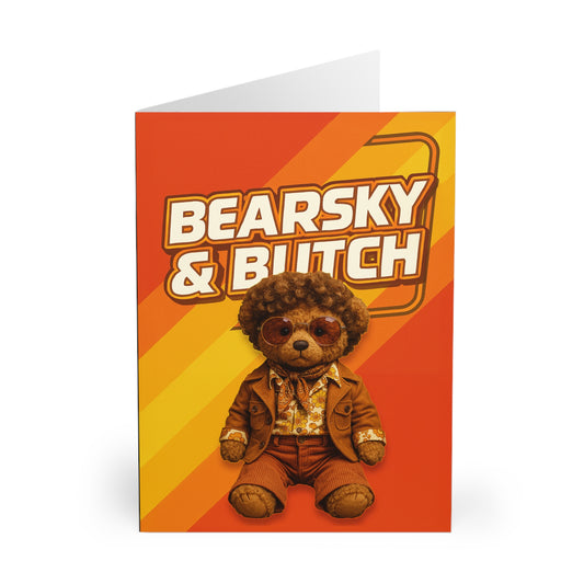 Greeting Cards (5 Pack) - Bearsky & Butch Retro Groove Set