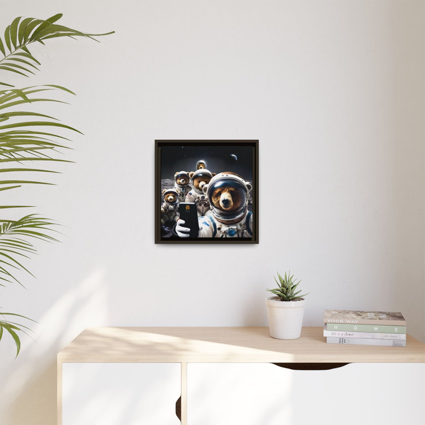 Canvas Print - Mooning Bear Selfie by Andrew McCarter