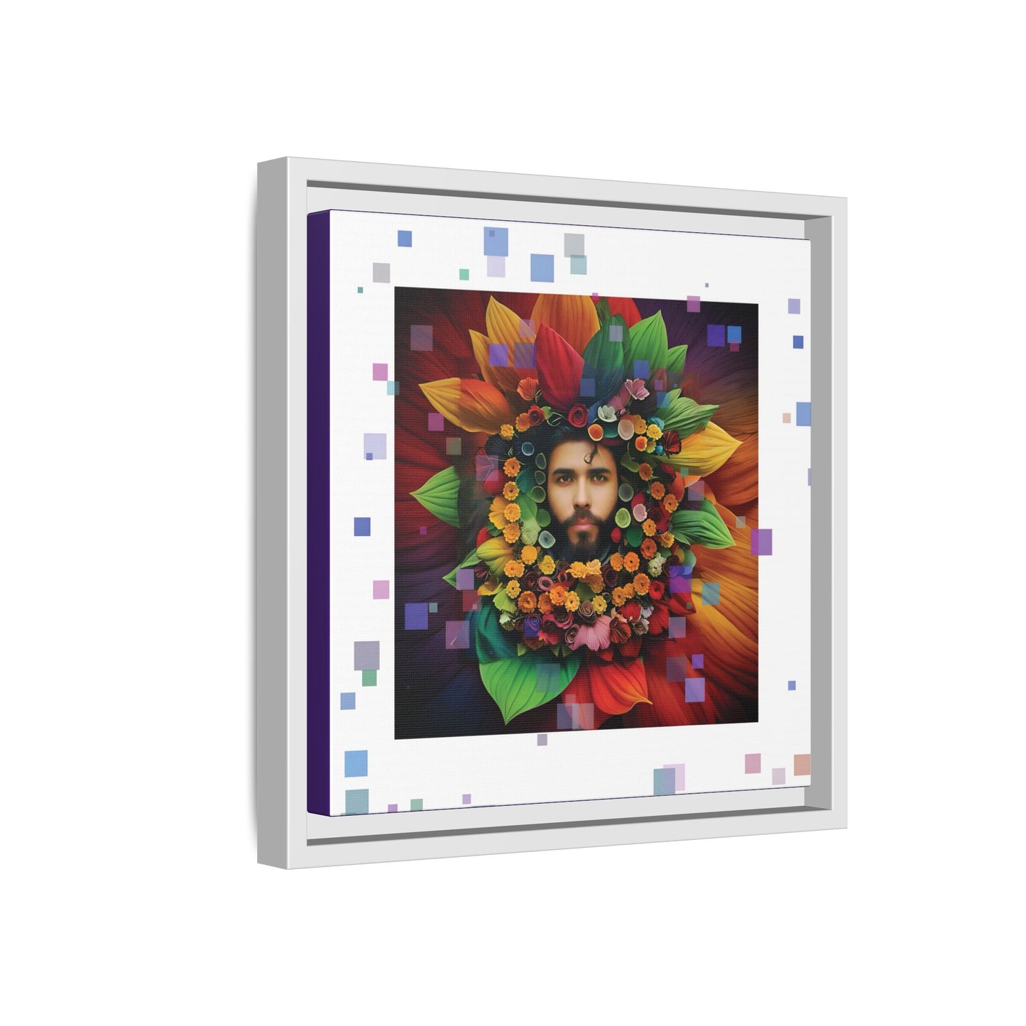 'Flourish: The Modern Green Man' canvas print By Andrew McCarter