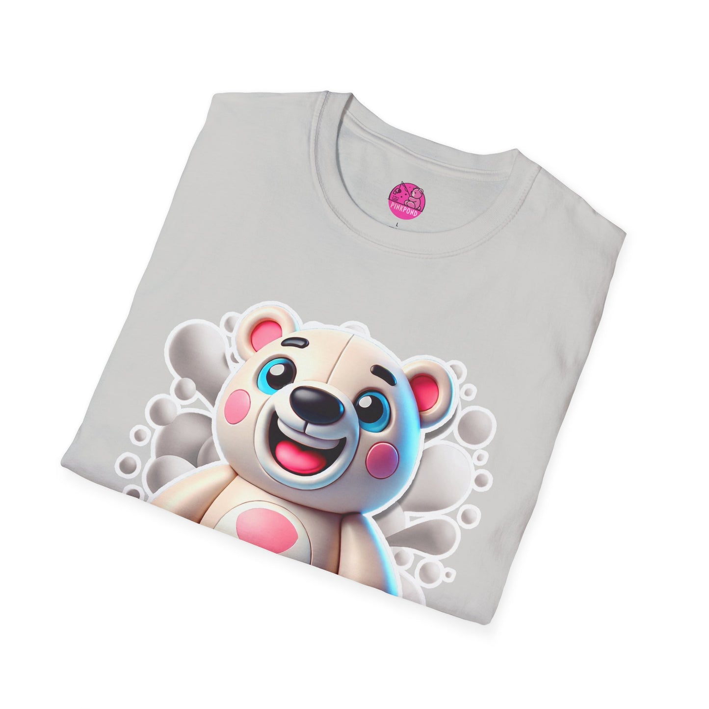Pepe the Polar Bear T-Shirt - The Coolest Bear Around | Unisex Softstyle Tee