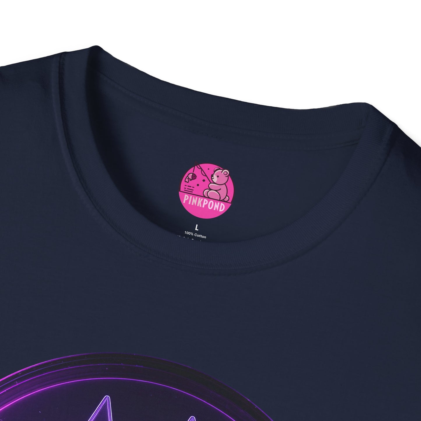 Neon Paw Power T-Shirt - Retro-Futuristic Animal Lover Tee