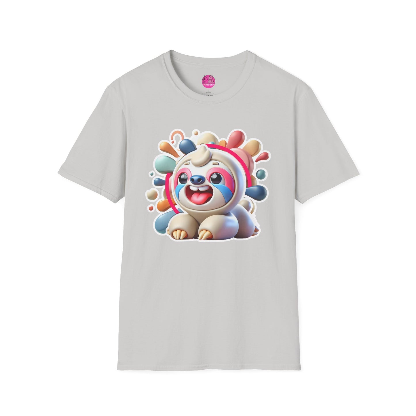 Sylvester Sloth Chill Tee - Laid-Back and Playful Unisex Softstyle T-Shirt for Sloth Lovers