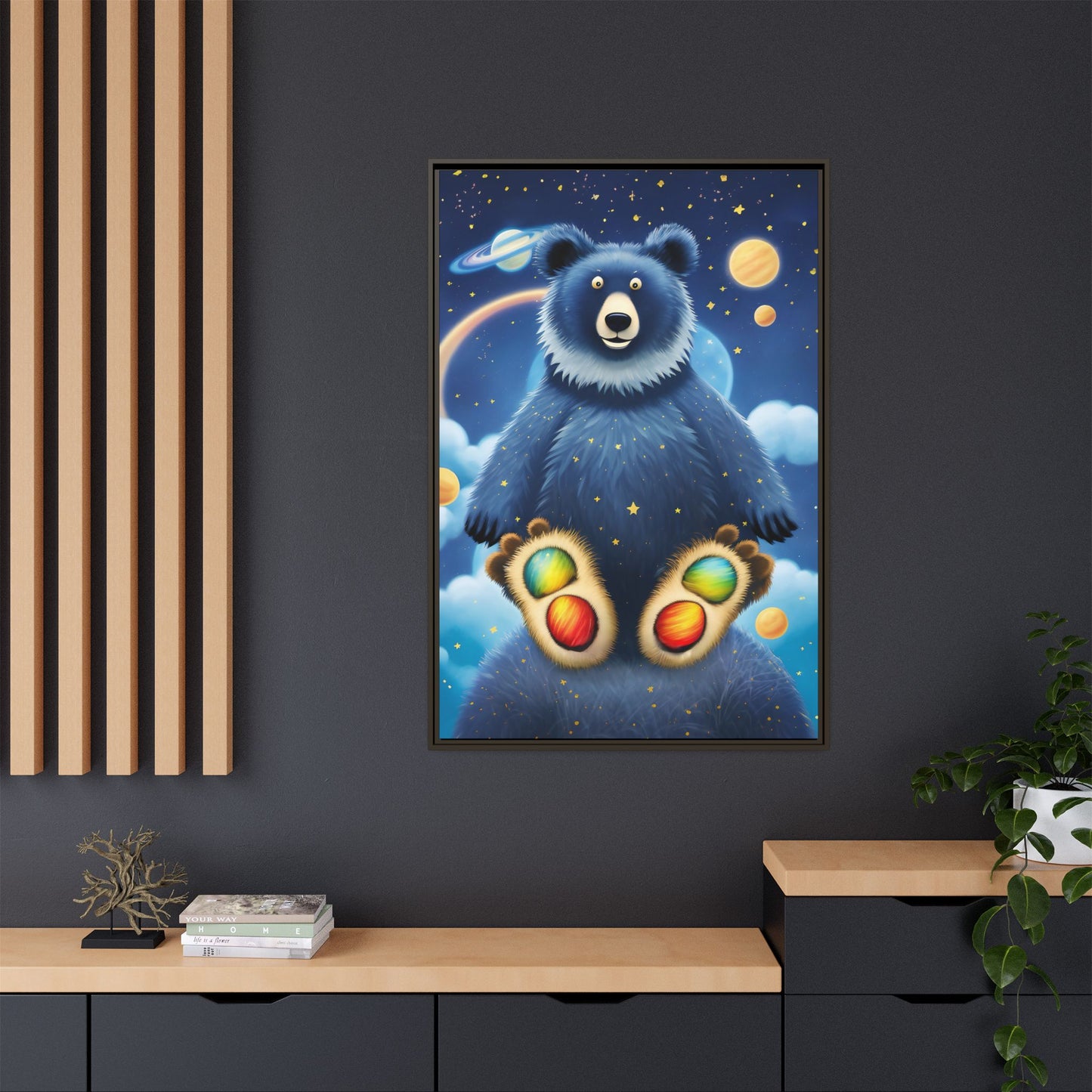 'Cosmic Pawprints' by Andrew McCarter - Canvas Art