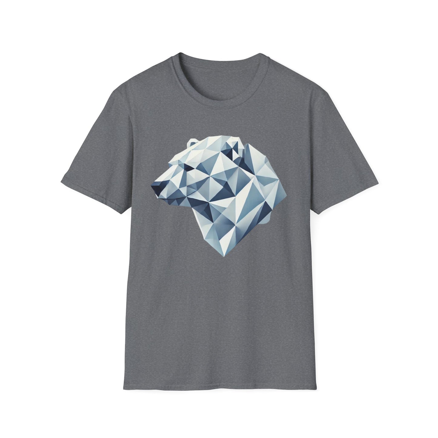 Geometric Bear Graphic Unisex Softstyle T-Shirt