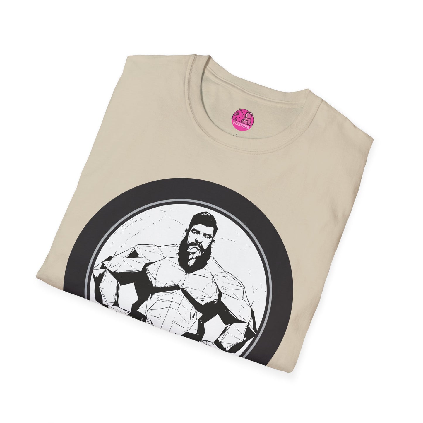 Muscle Bear T-Shirt - Bold Geometric Strength Unleash Your Inner Power