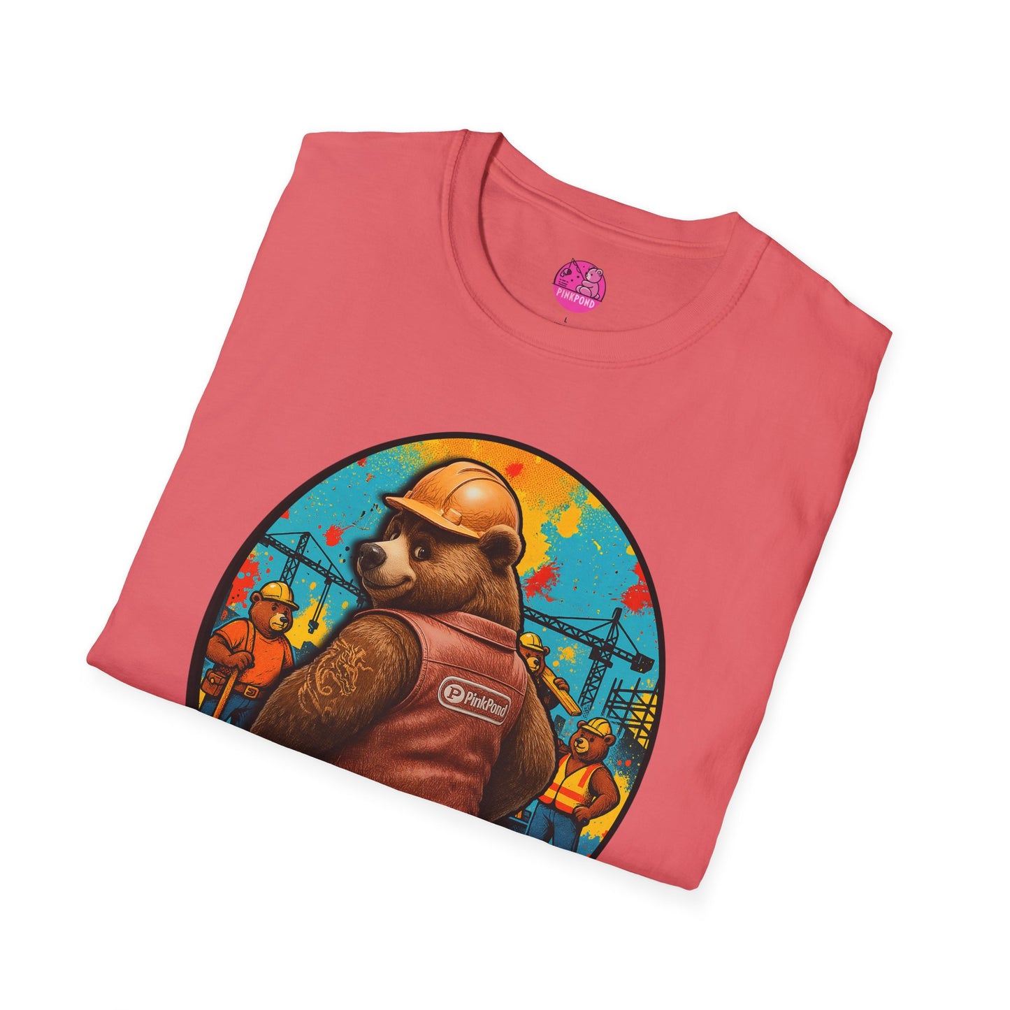 Graphic Tee Builder’s Bum Bear Unisex Softstyle T-Shirt