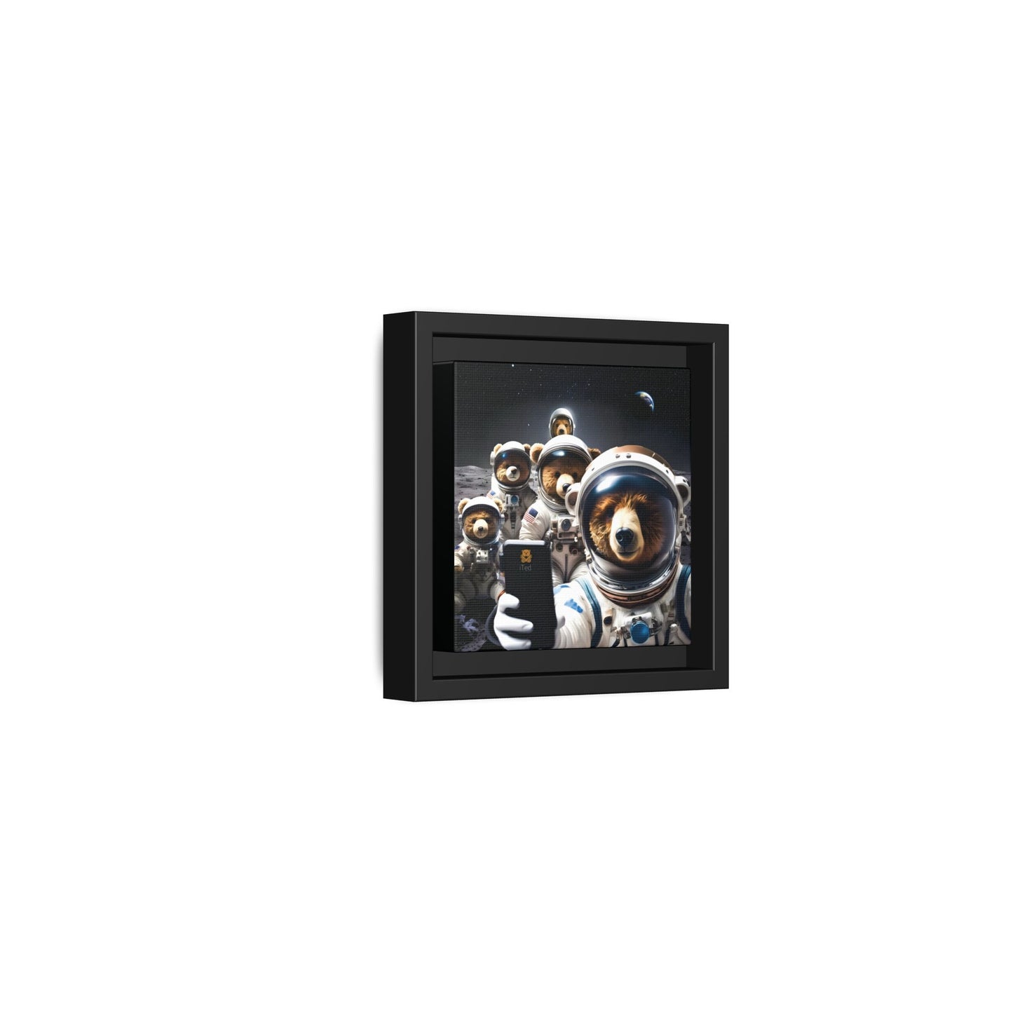 Canvas Print - Mooning Bear Selfie by Andrew McCarter