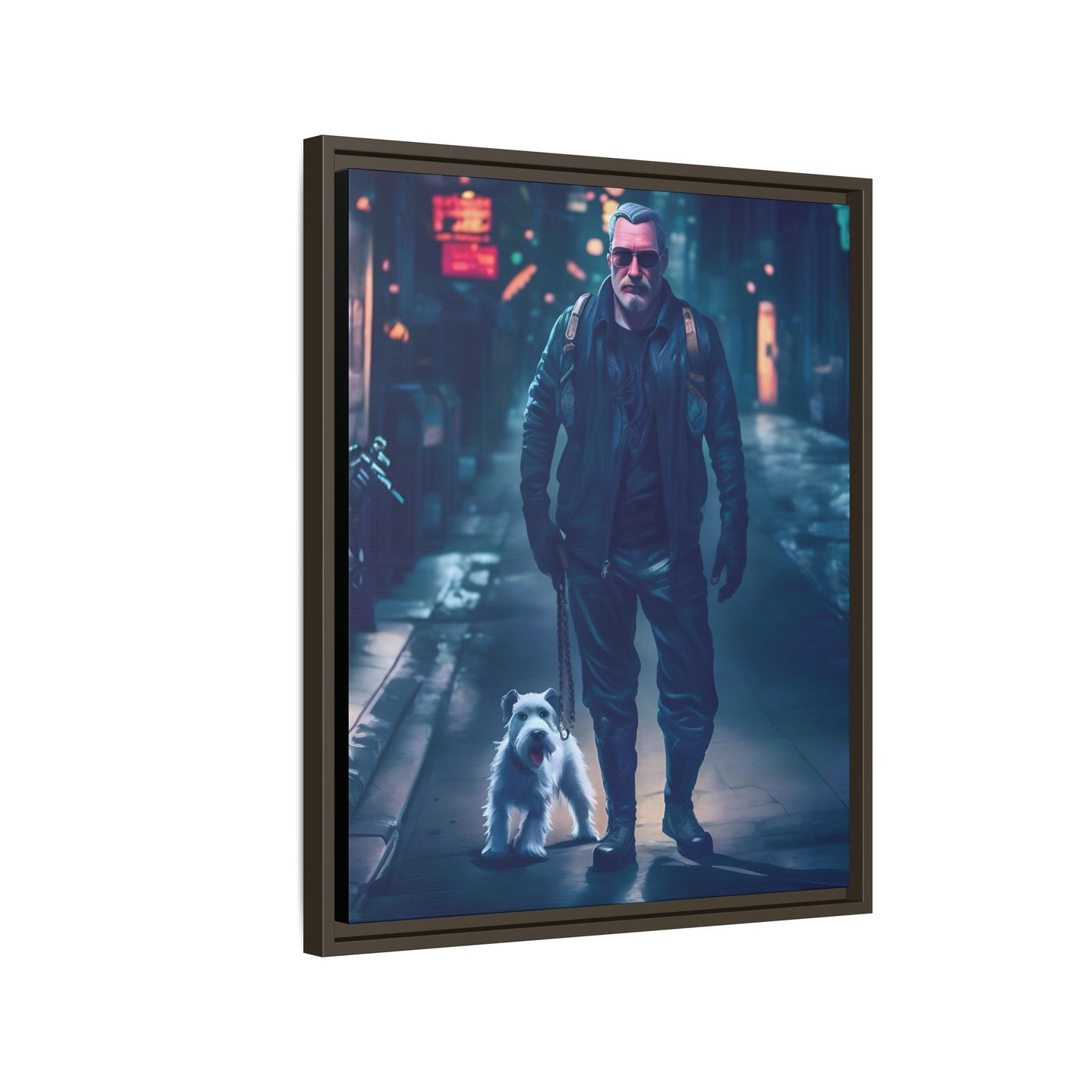 Canvas Print - Midnight Stroll by Andrew McCarter - Cyberpunk Urban Art