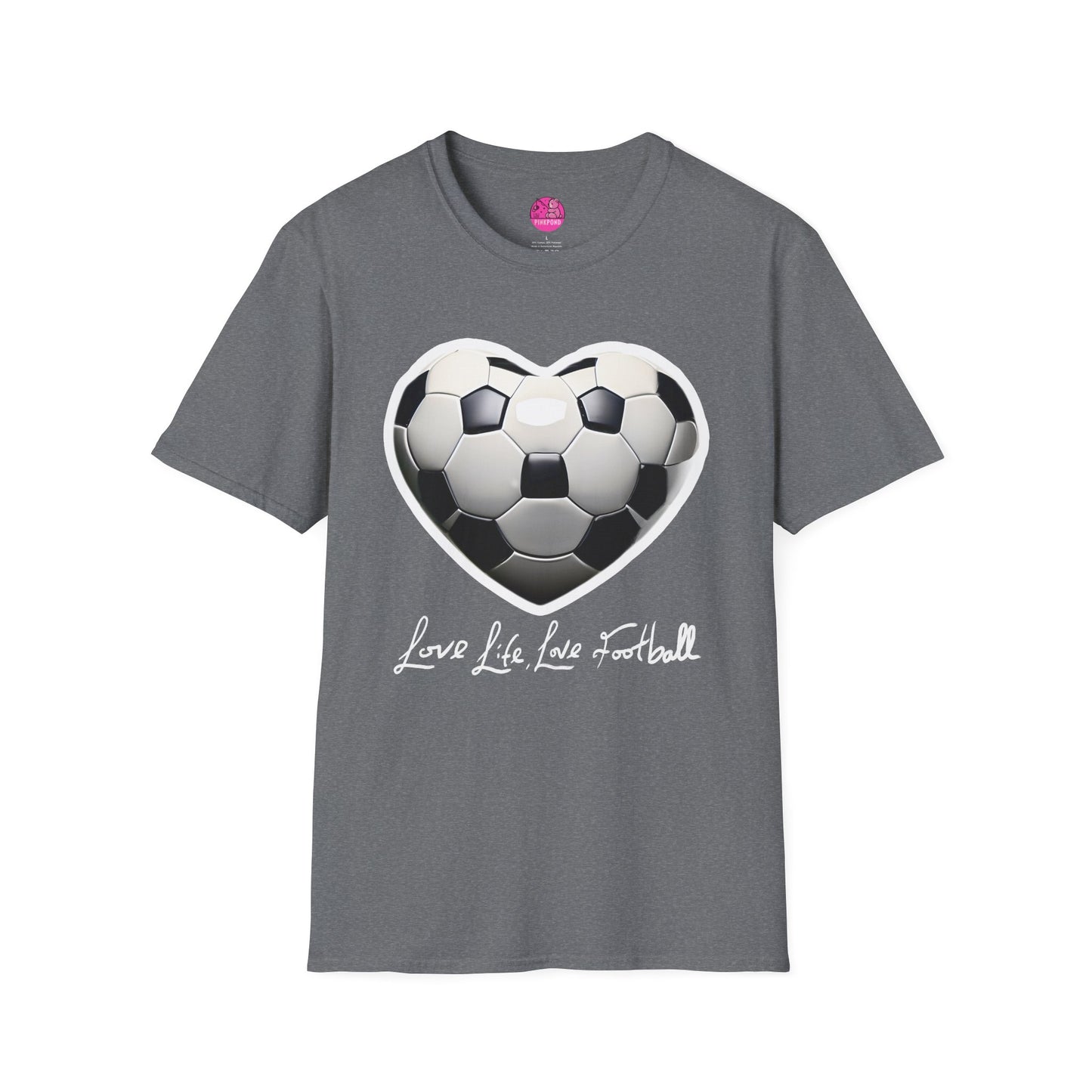 Football Heart Unisex T-Shirt - Love Life Design,