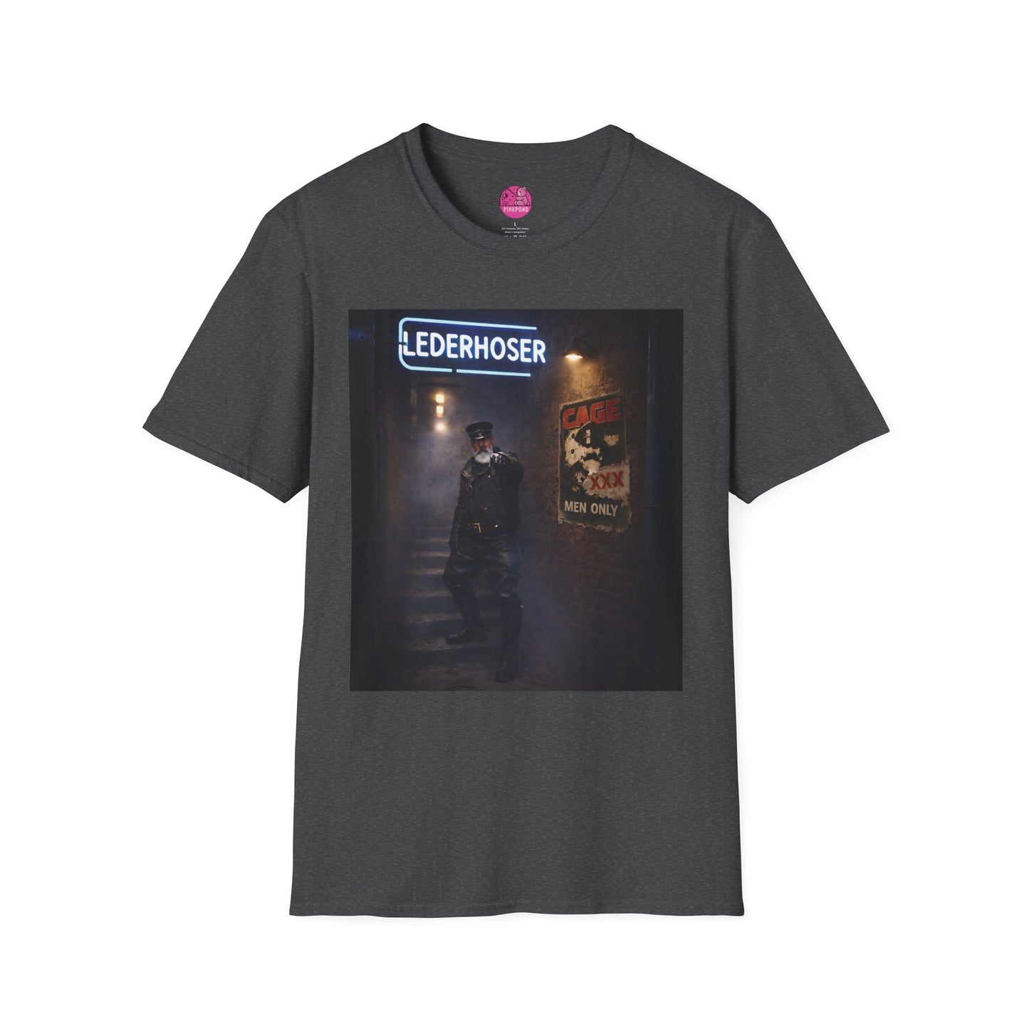 Oi, You Boy! Leather Man T-Shirt — Moody Urban Character Graphic Tee
