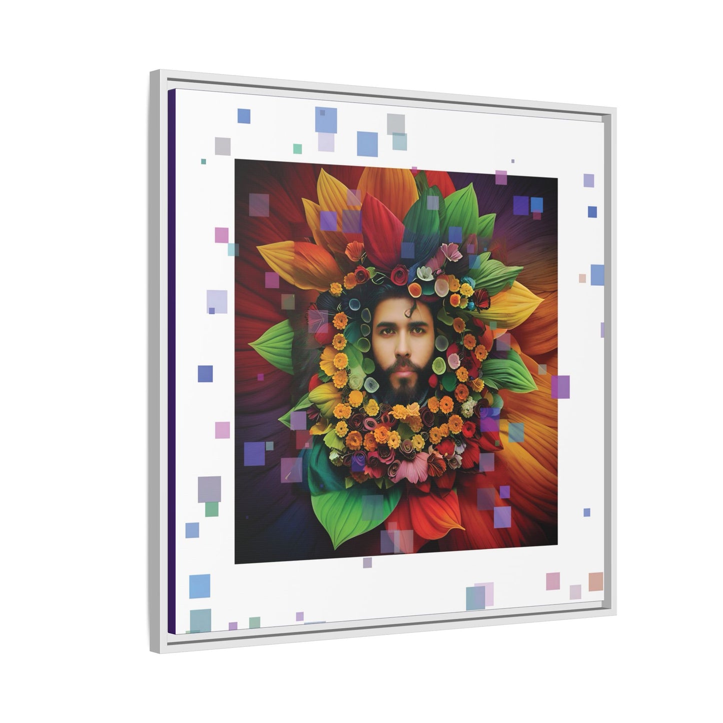 'Flourish: The Modern Green Man' canvas print By Andrew McCarter