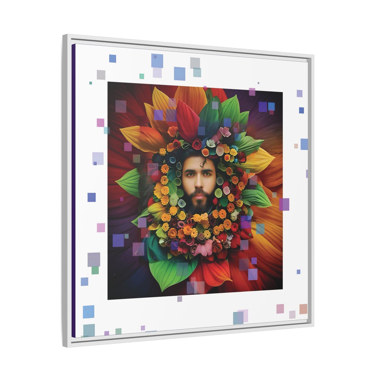 'Flourish: The Modern Green Man' canvas print By Andrew McCarter