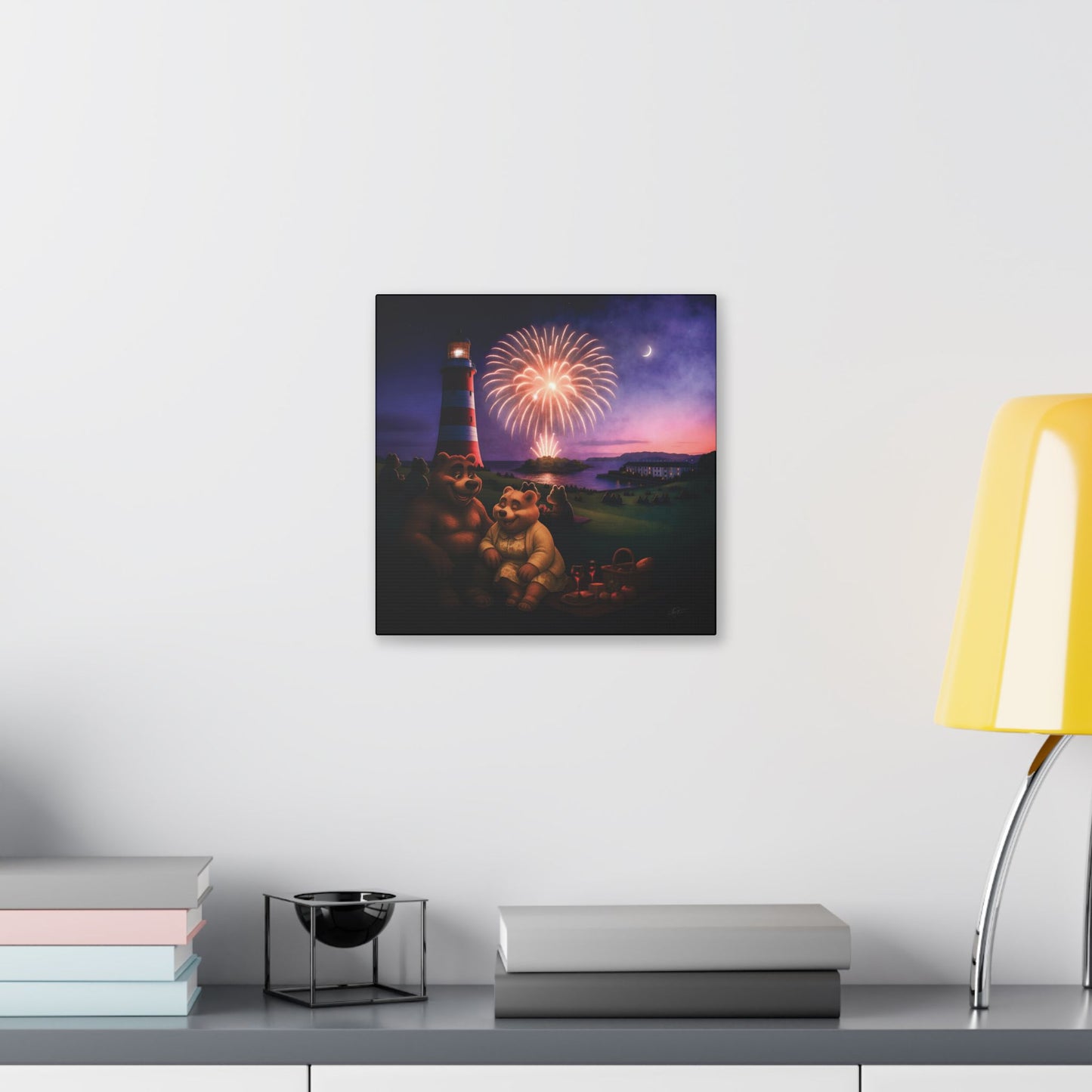 Art Canvas - The Firework Contest by Andrew McCarter