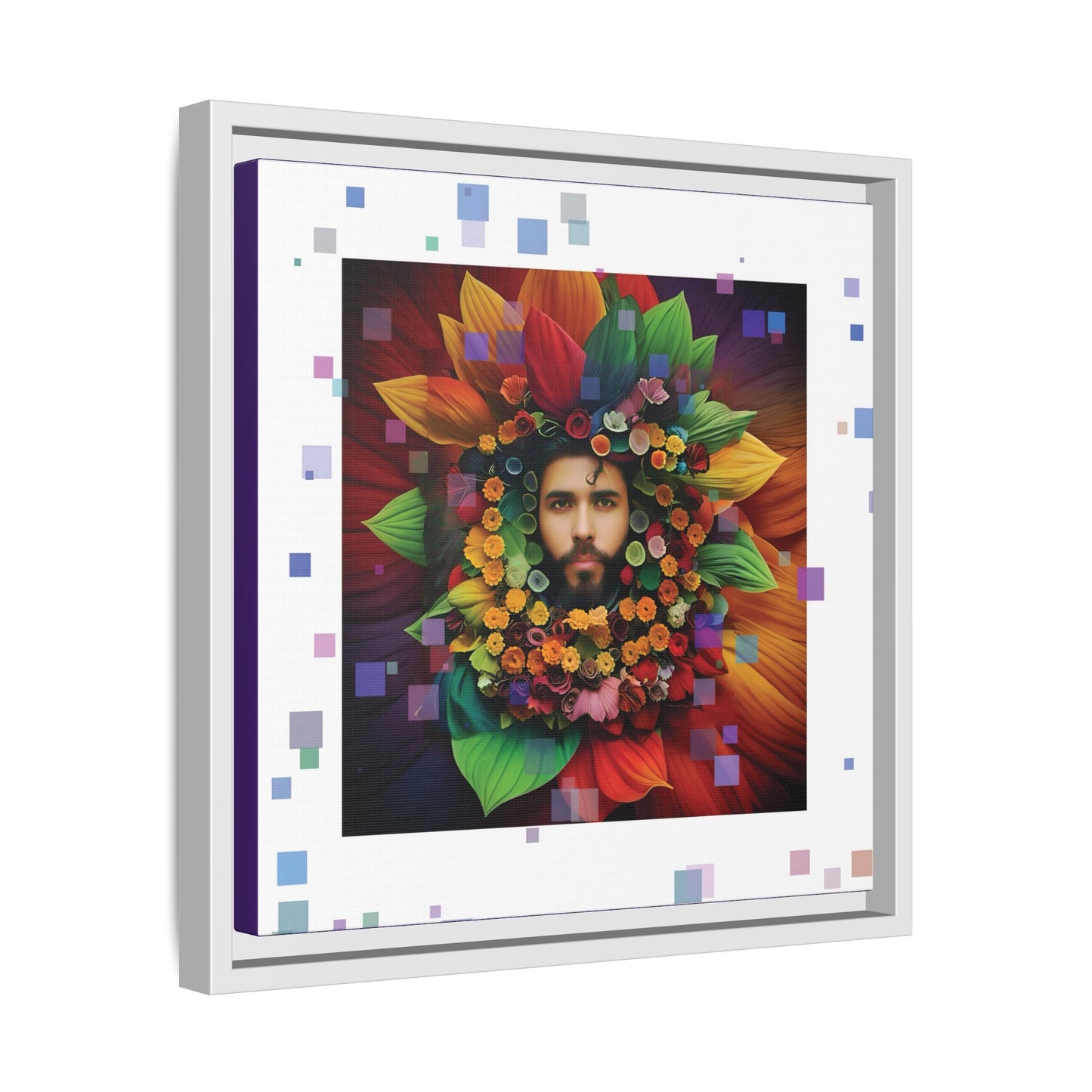 'Flourish: The Modern Green Man' canvas print By Andrew McCarter