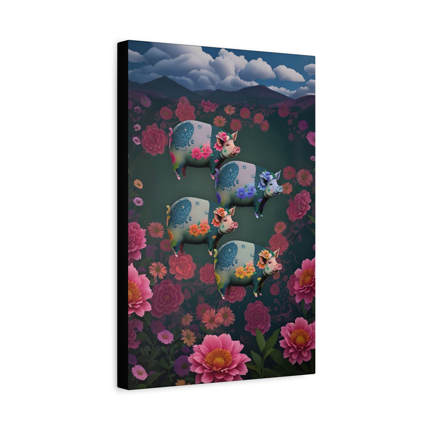 ‘Floral Flight’ Canvas Print by Andrew McCarter