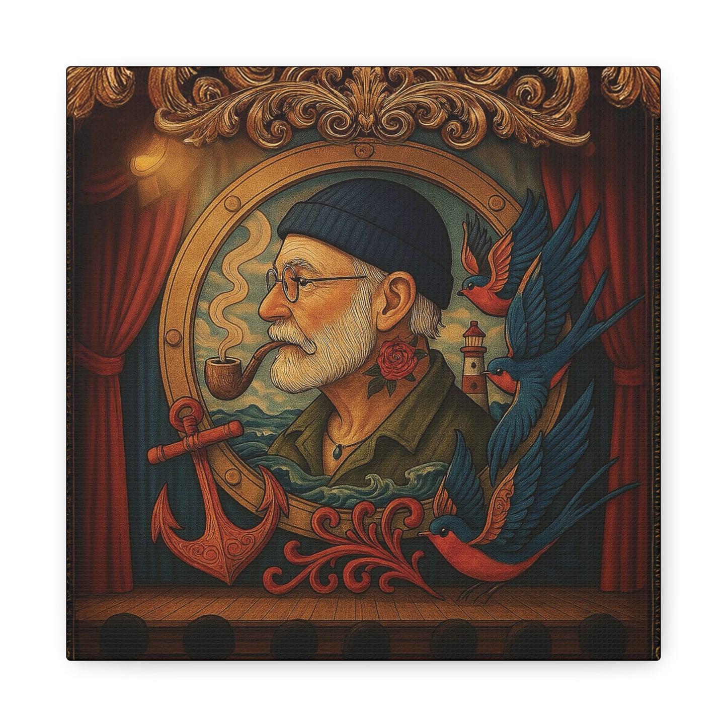 Canvas Wall Art - The Old Sailor’s Portrait