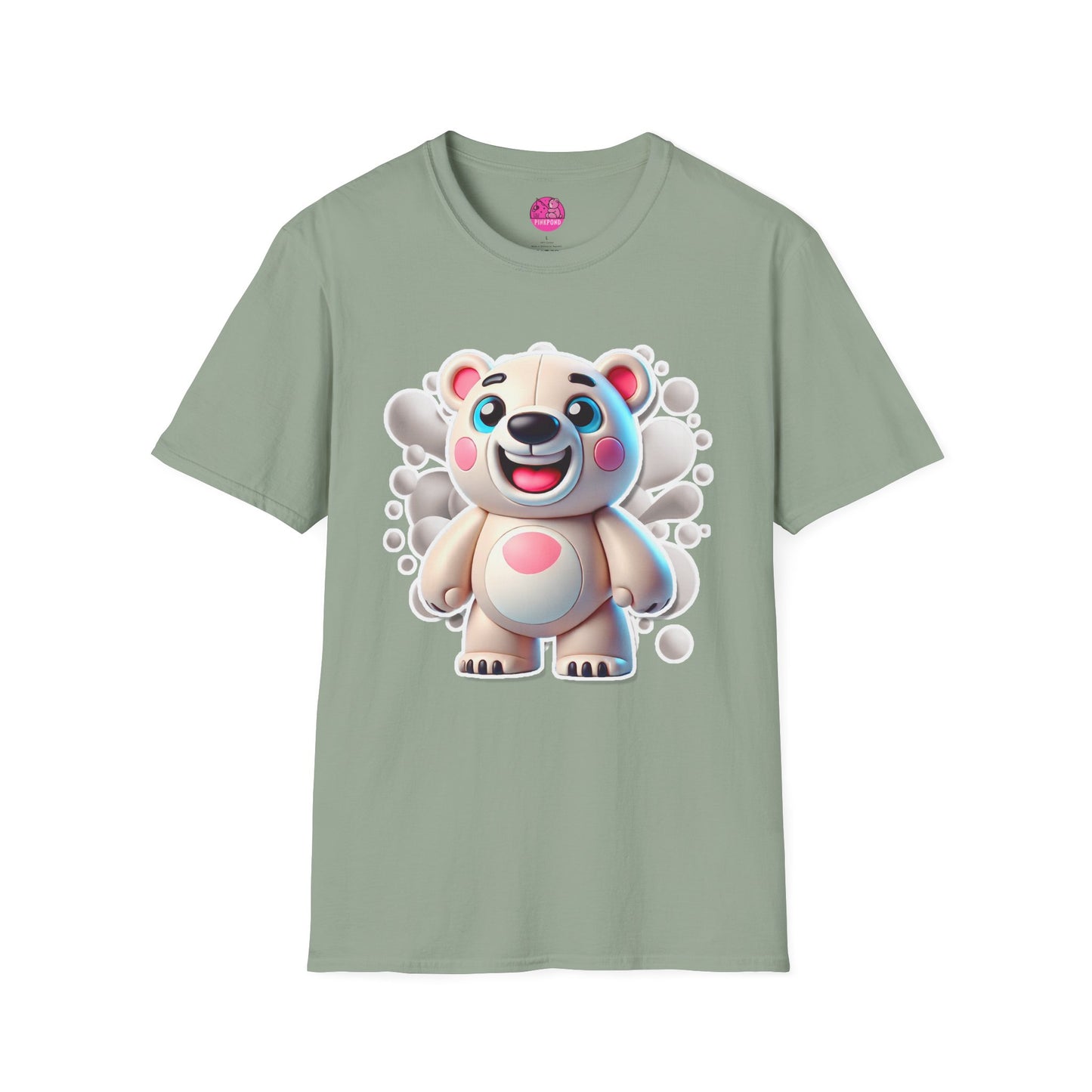 Pepe the Polar Bear T-Shirt - The Coolest Bear Around | Unisex Softstyle Tee