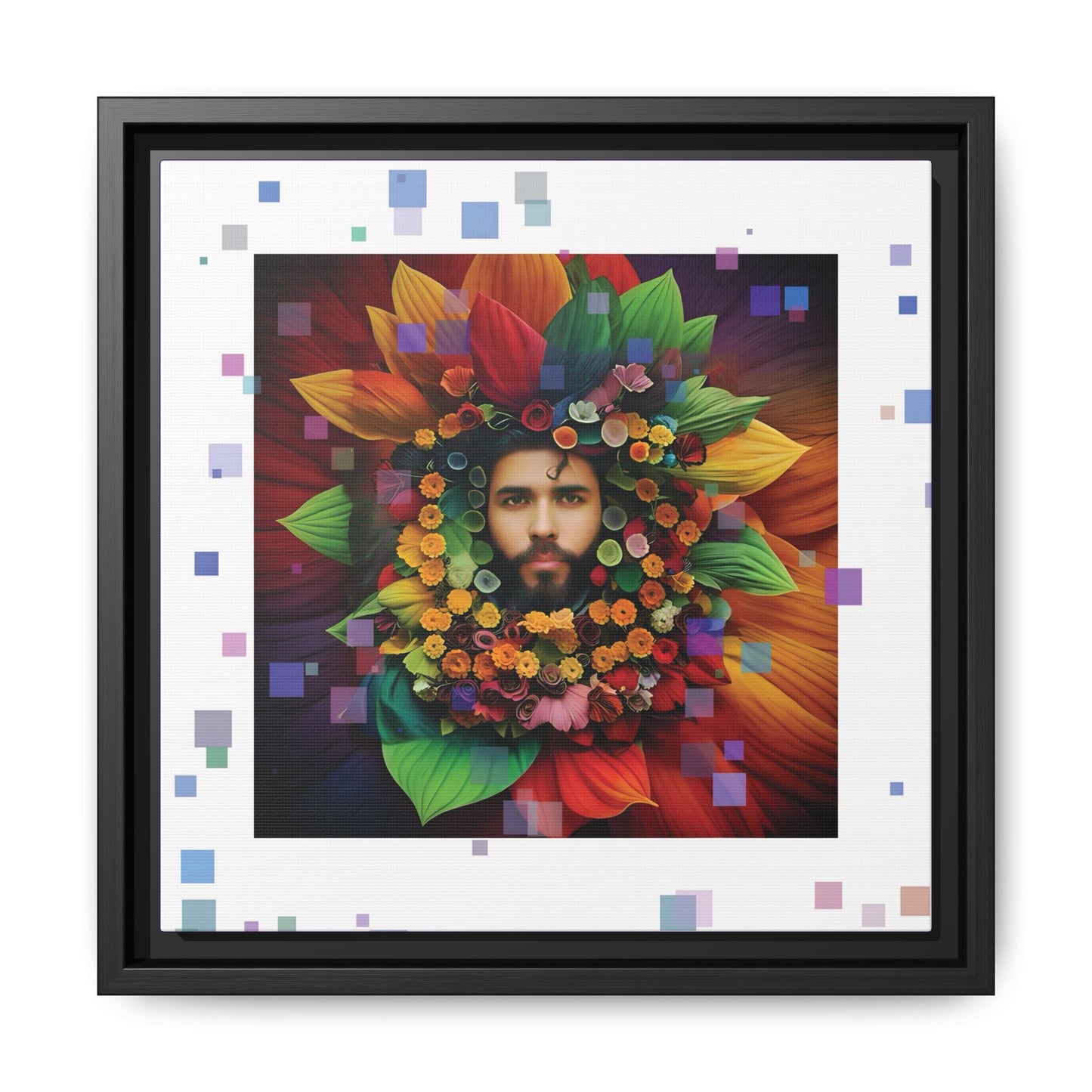 'Flourish: The Modern Green Man' canvas print By Andrew McCarter