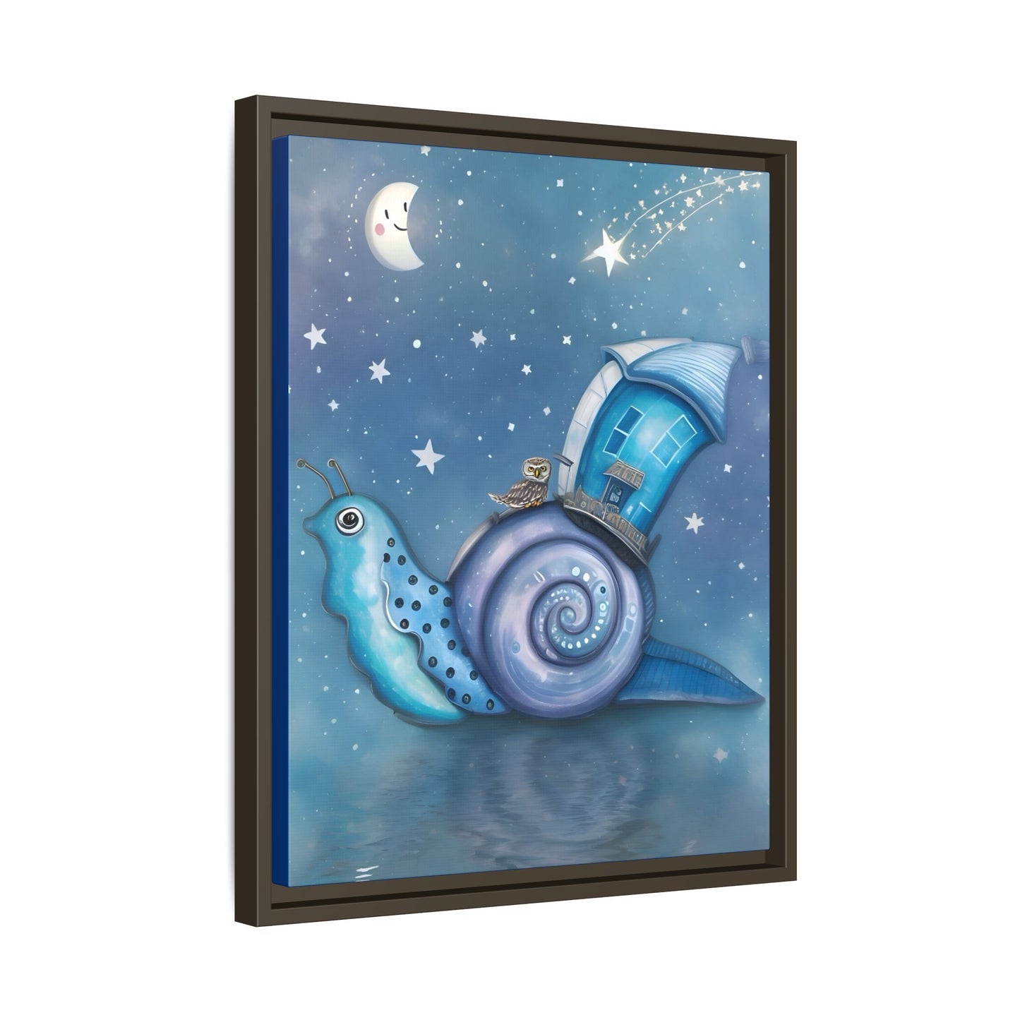 The Owl and the Snail Glided Upon a Sea of Stars by Andrew McCarter  - Canvas Print