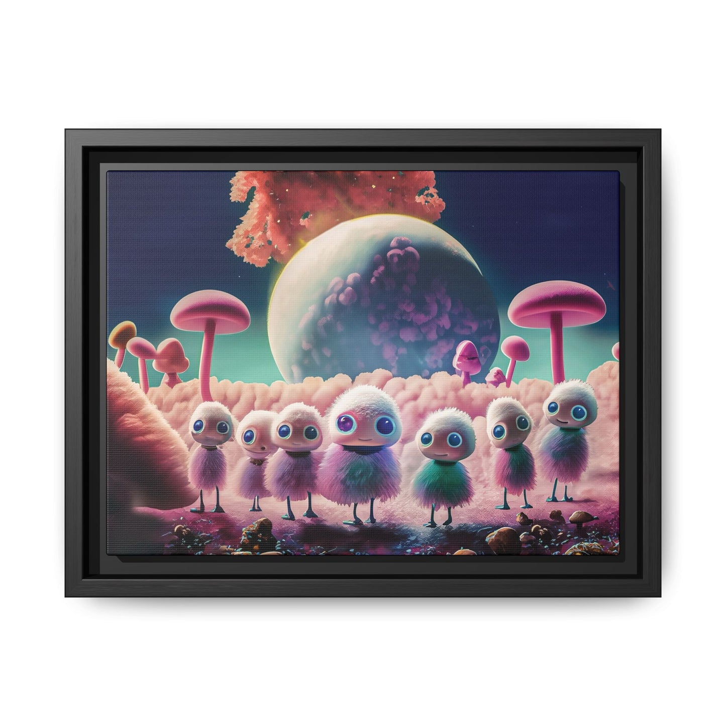 “"Keep smiling," whispered Axlar. "We can eat them later." – Fine Art Canvas Print By Andrew McCarter