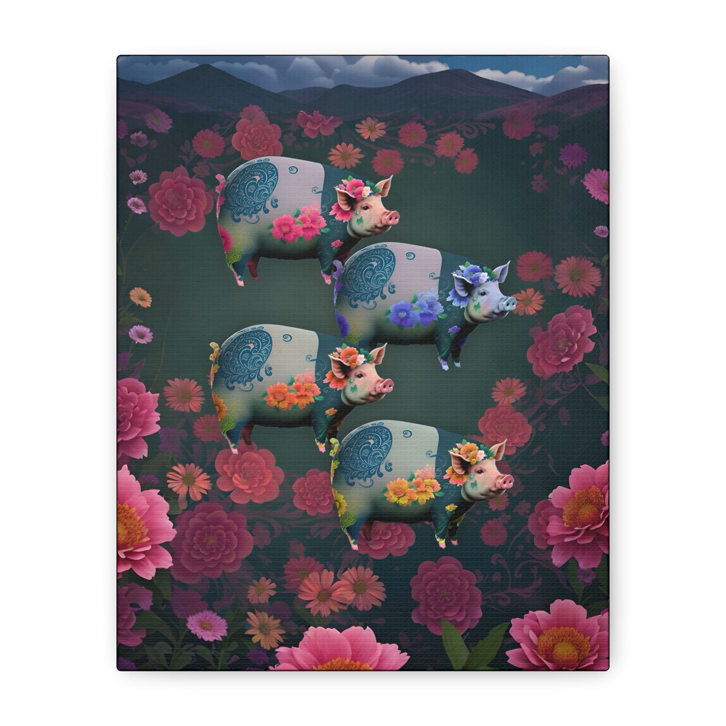 ‘Floral Flight’ Canvas Print by Andrew McCarter