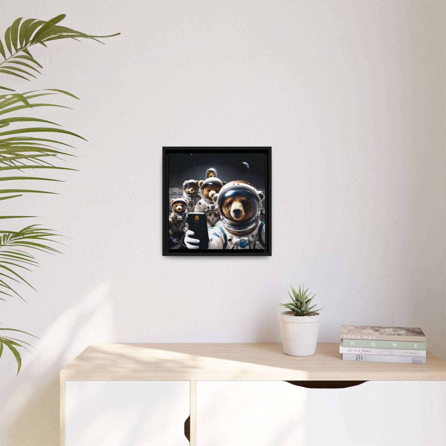 Canvas Print - Mooning Bear Selfie by Andrew McCarter