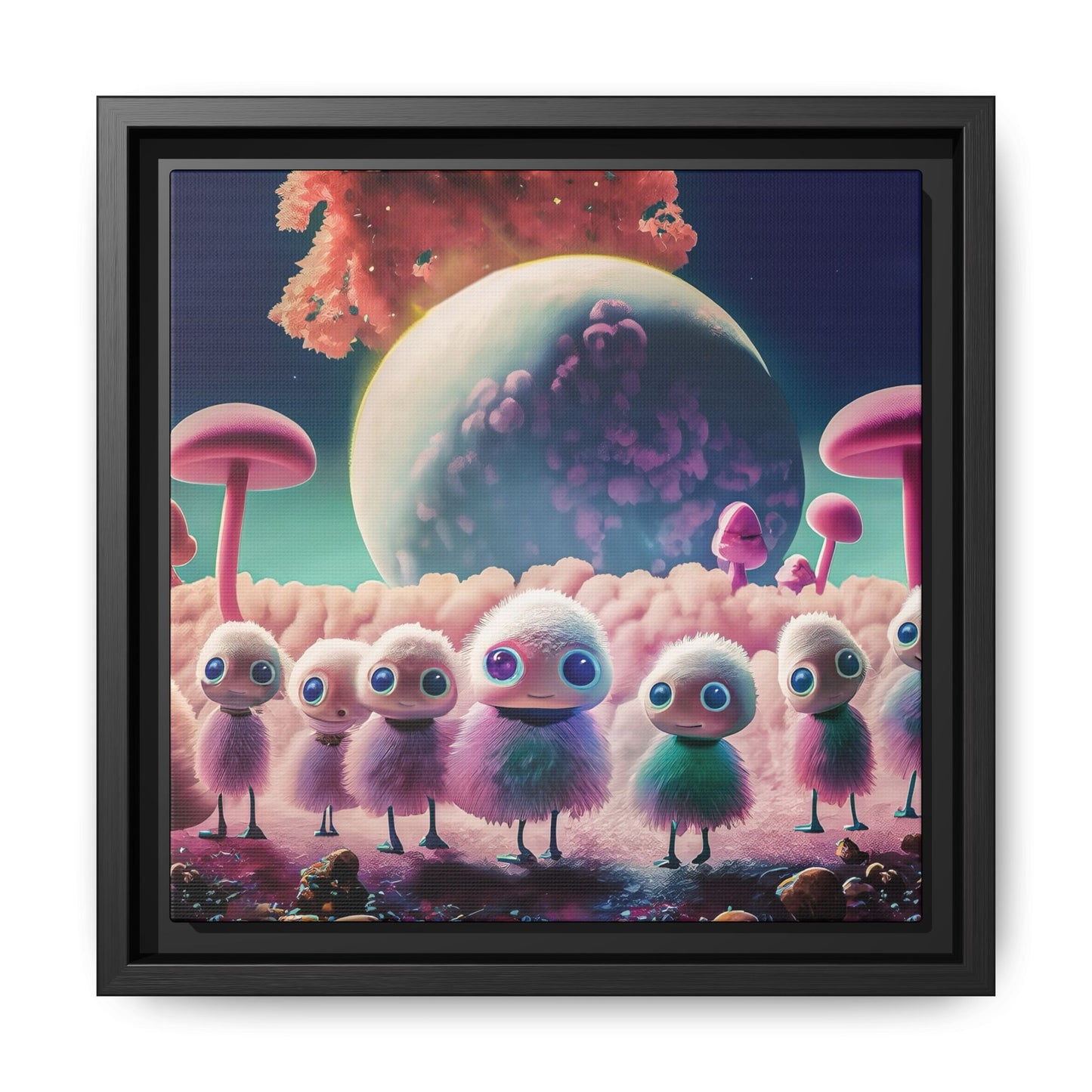 “"Keep smiling," whispered Axlar. "We can eat them later." – Fine Art Canvas Print By Andrew McCarter