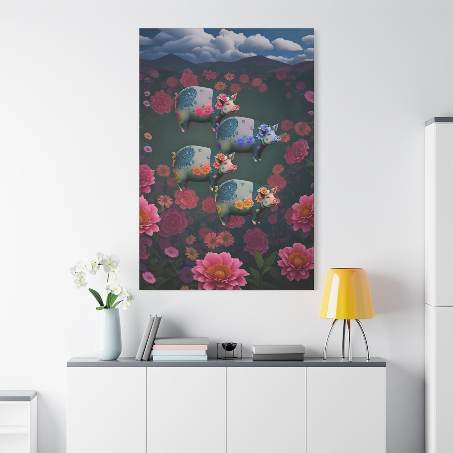 ‘Floral Flight’ Canvas Print by Andrew McCarter