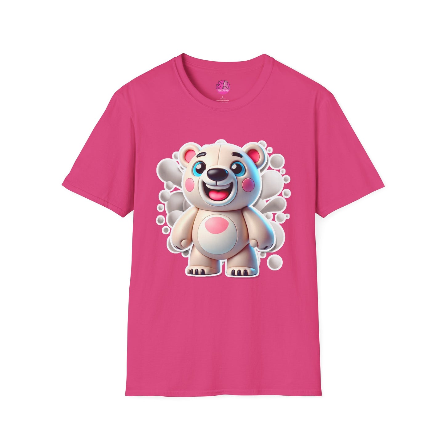 Pepe the Polar Bear T-Shirt - The Coolest Bear Around | Unisex Softstyle Tee