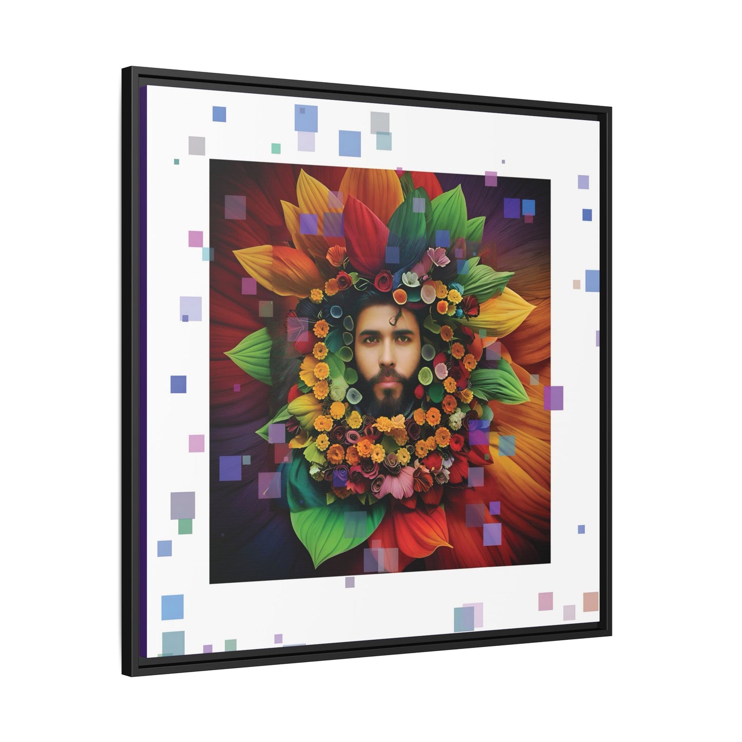 'Flourish: The Modern Green Man' canvas print By Andrew McCarter