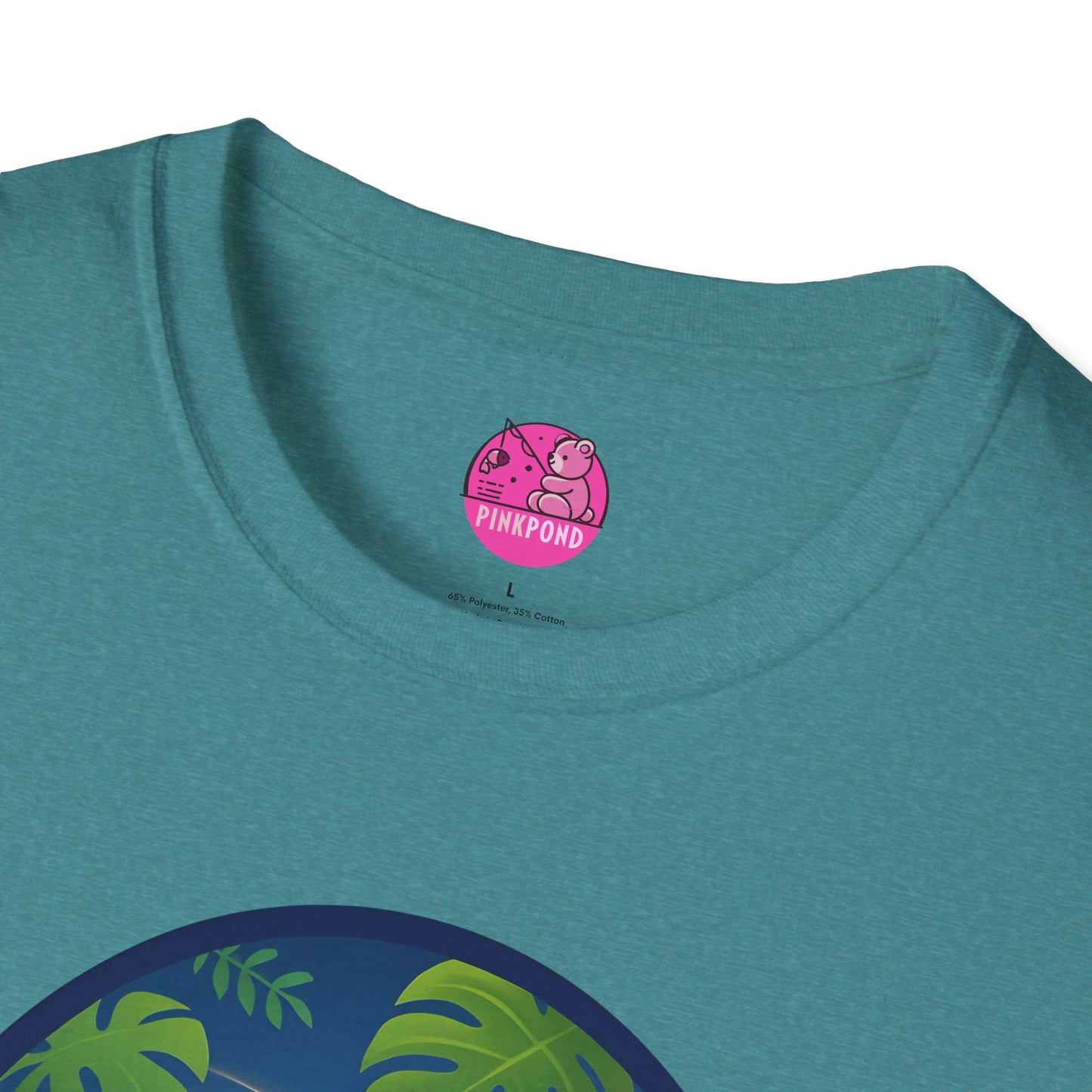 Adventure Bear T-Shirt - Explorer PinkPond Series Tee for Nature Lovers and Travel Dreamers
