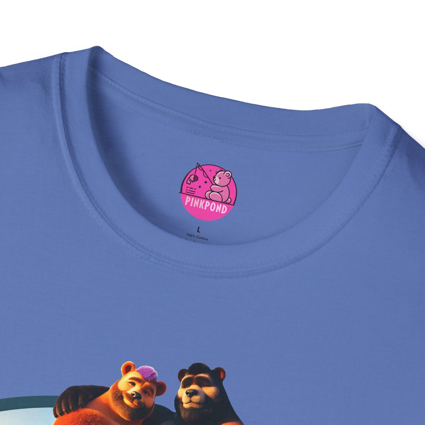 Beach Life Bears Unisex T-Shirt - Mikey & Max Tee by PinkPond