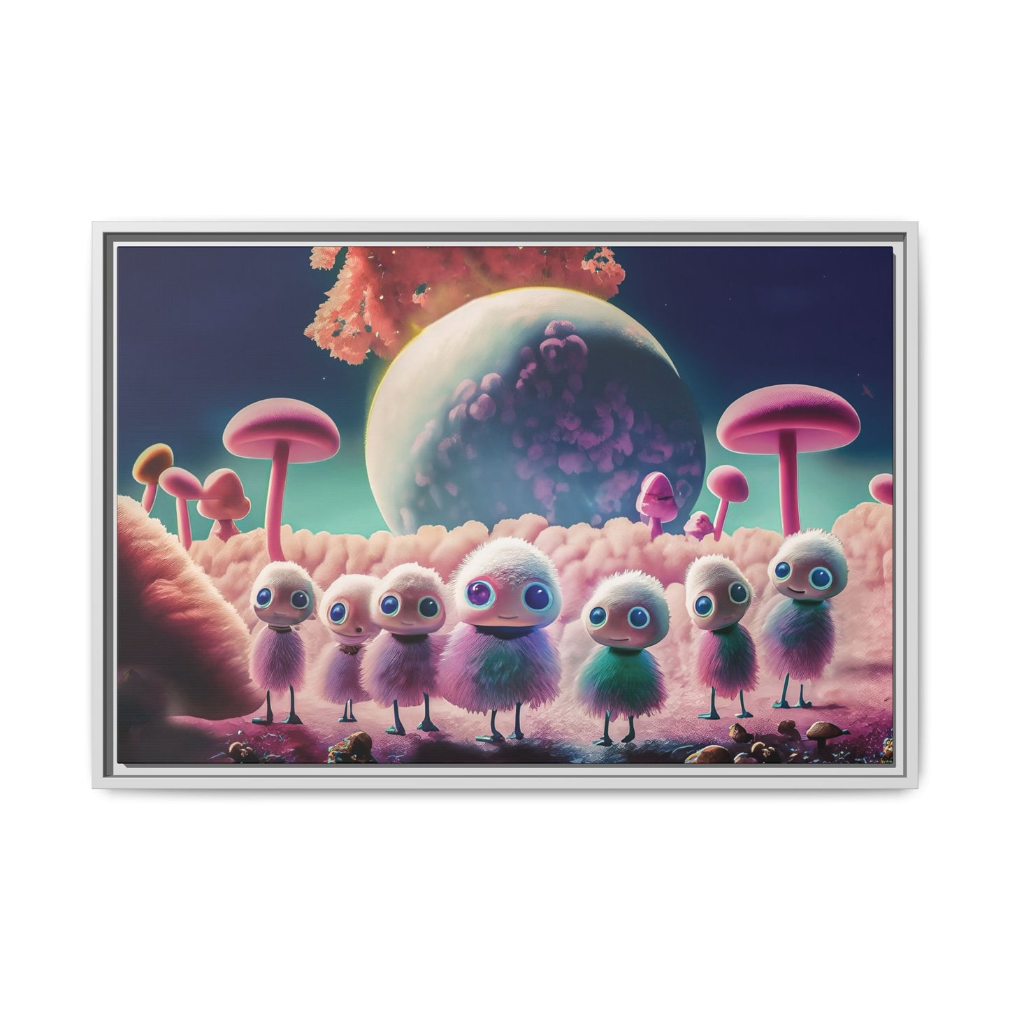 “"Keep smiling," whispered Axlar. "We can eat them later." – Fine Art Canvas Print By Andrew McCarter