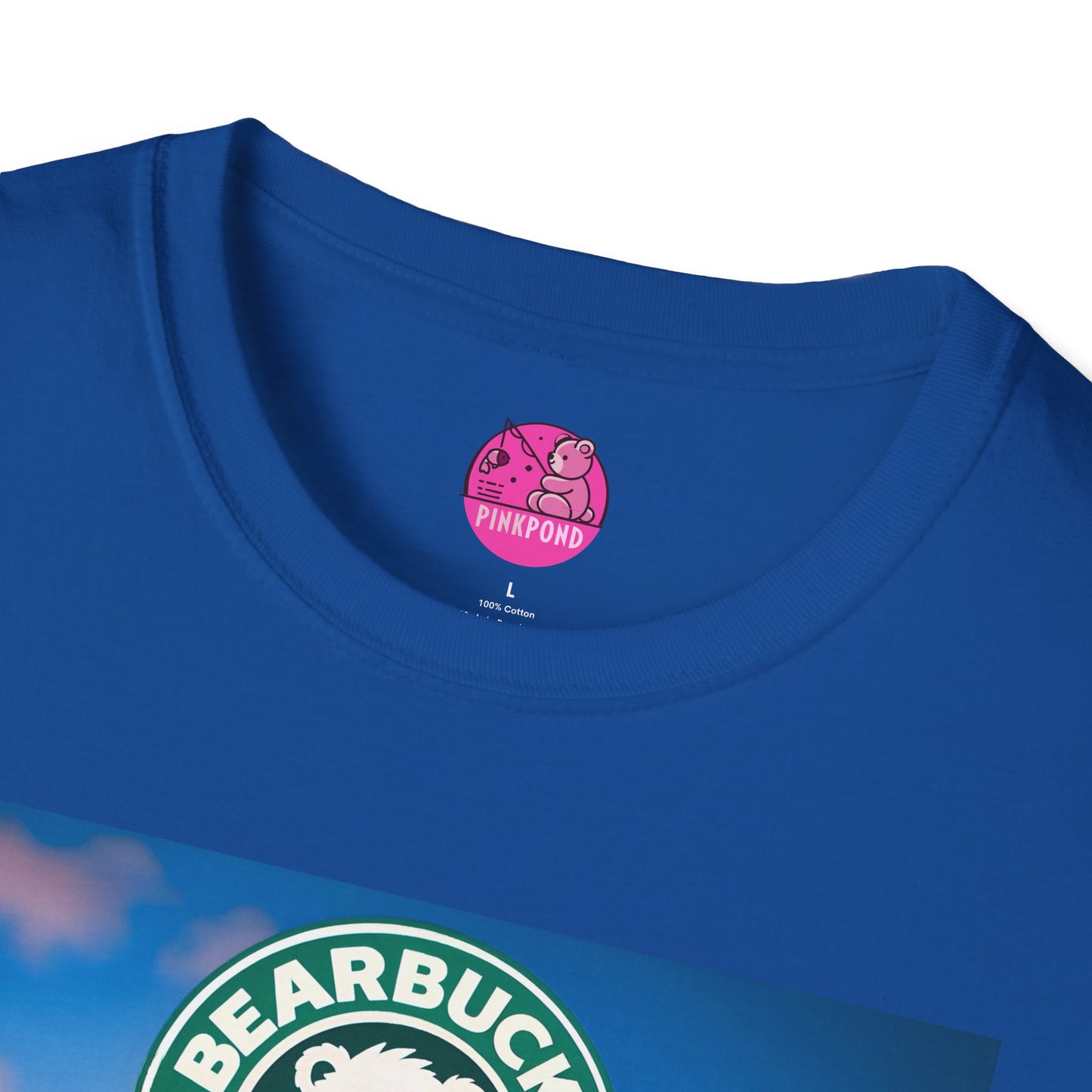 Bearbucks “Enjoy It Everywhere” Tee — Coffee-Loving Bear Convertible Graphic T-Shirt