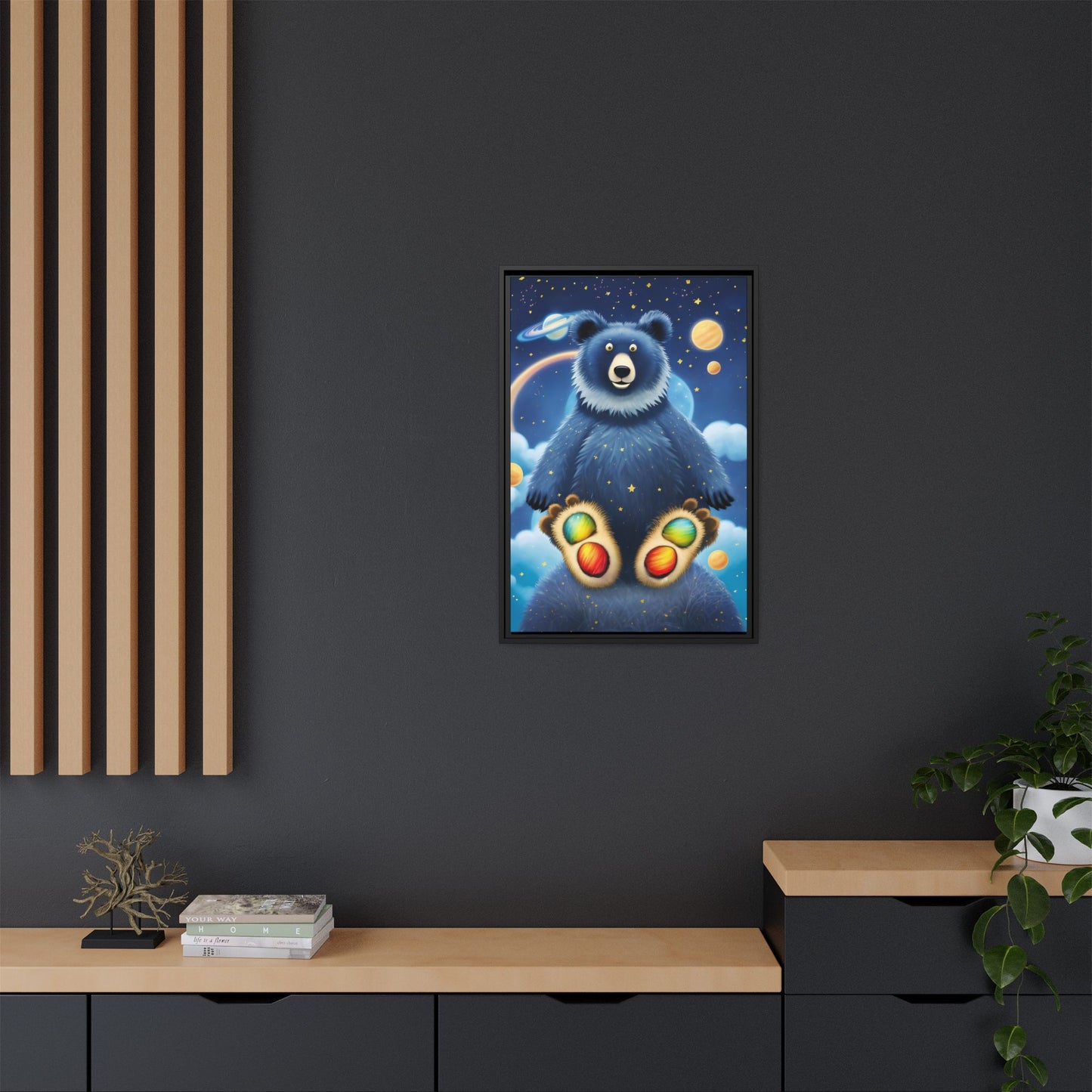 'Cosmic Pawprints' by Andrew McCarter - Canvas Art