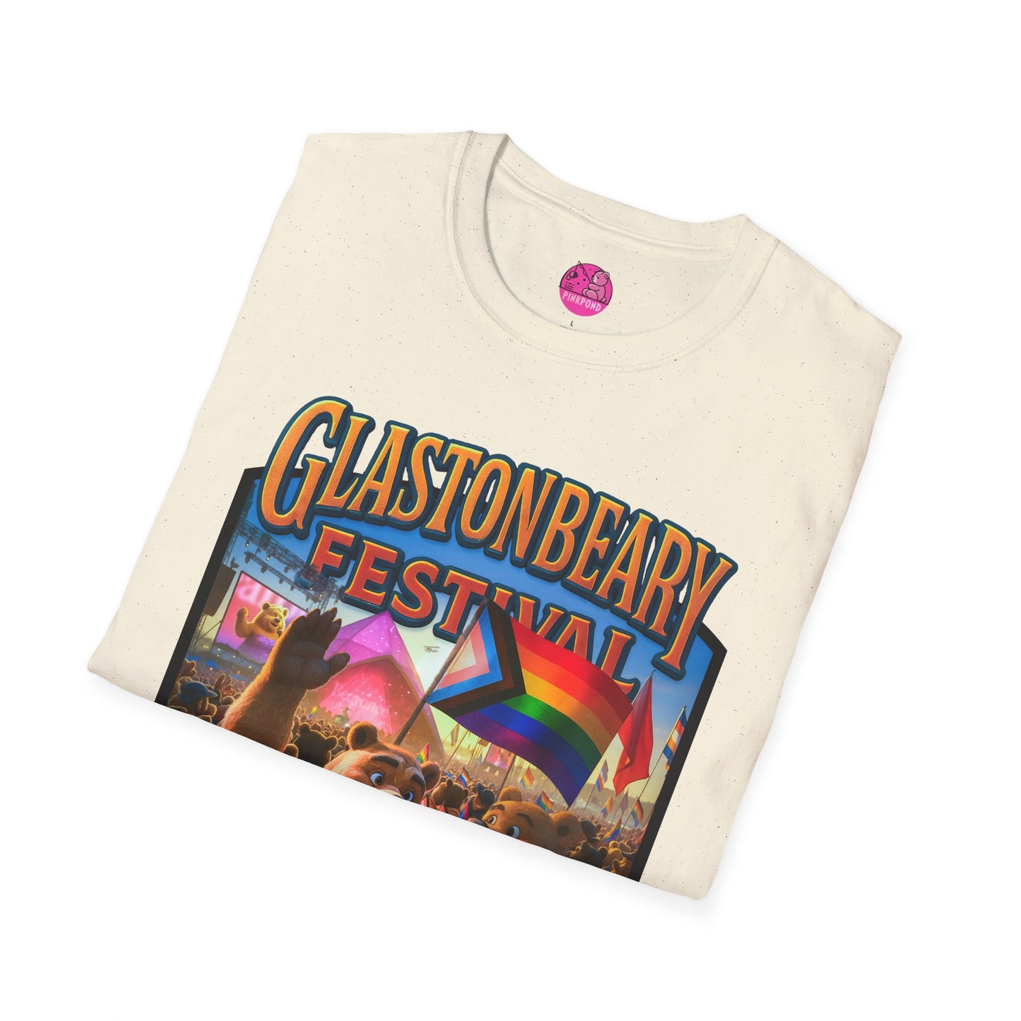 Glastonbeary Festival Unisex Tee - Bear Pride, Queer Joy, Festival Fashion