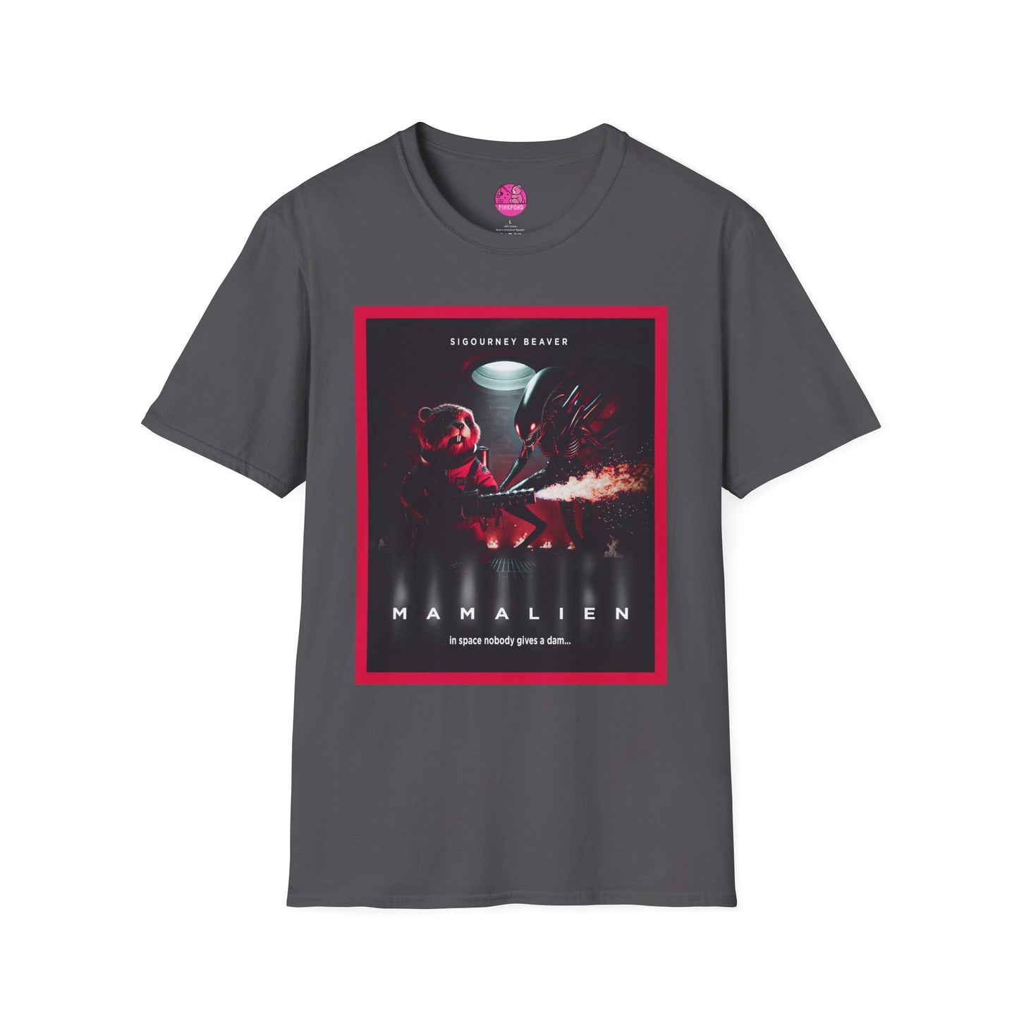 Red Alert Alien Parody Sci-Fi T-Shirt Featuring Sigourney Beaver