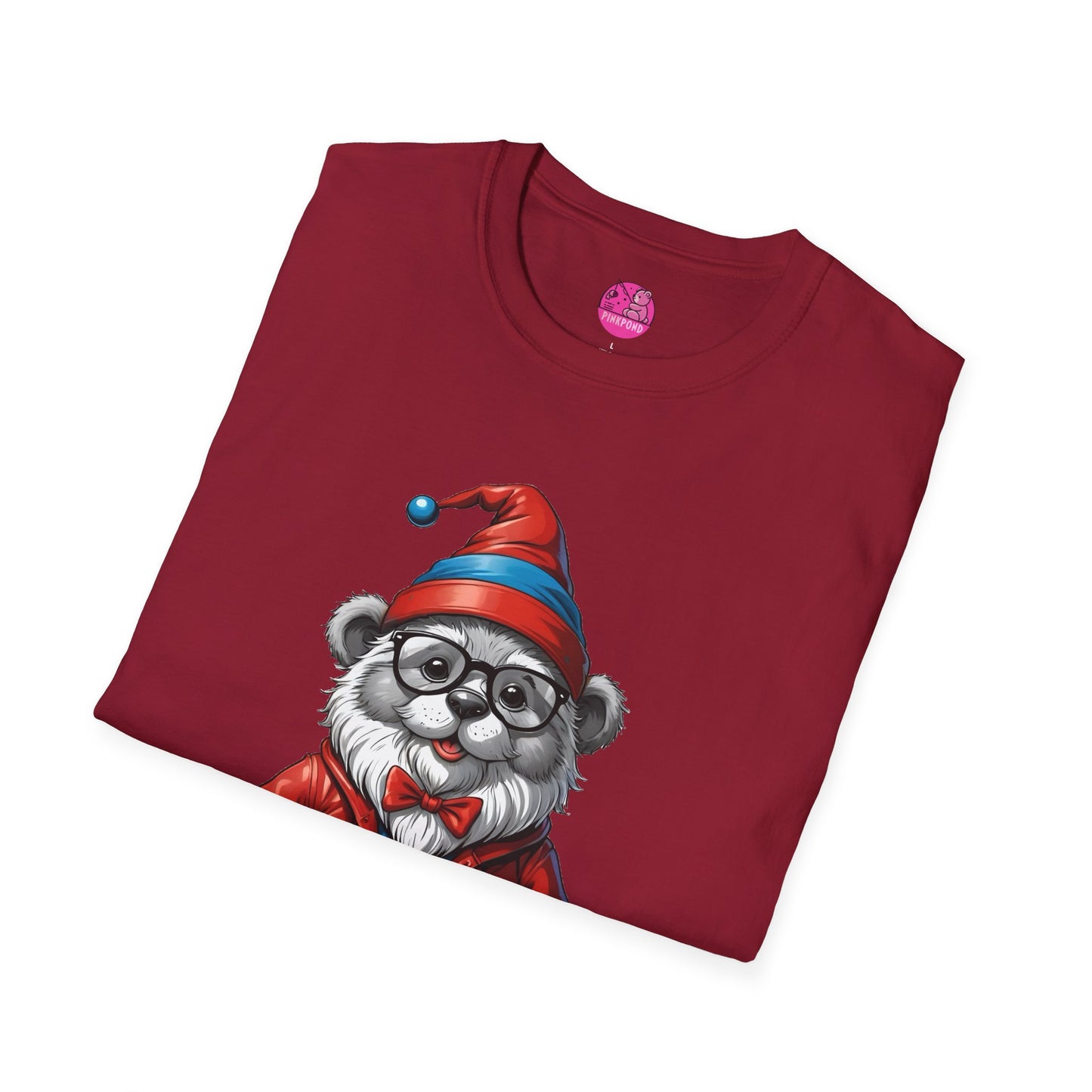 Bear Gnome Unisex T-Shirt - Fun Swiss Gnome Design for Bear Fans