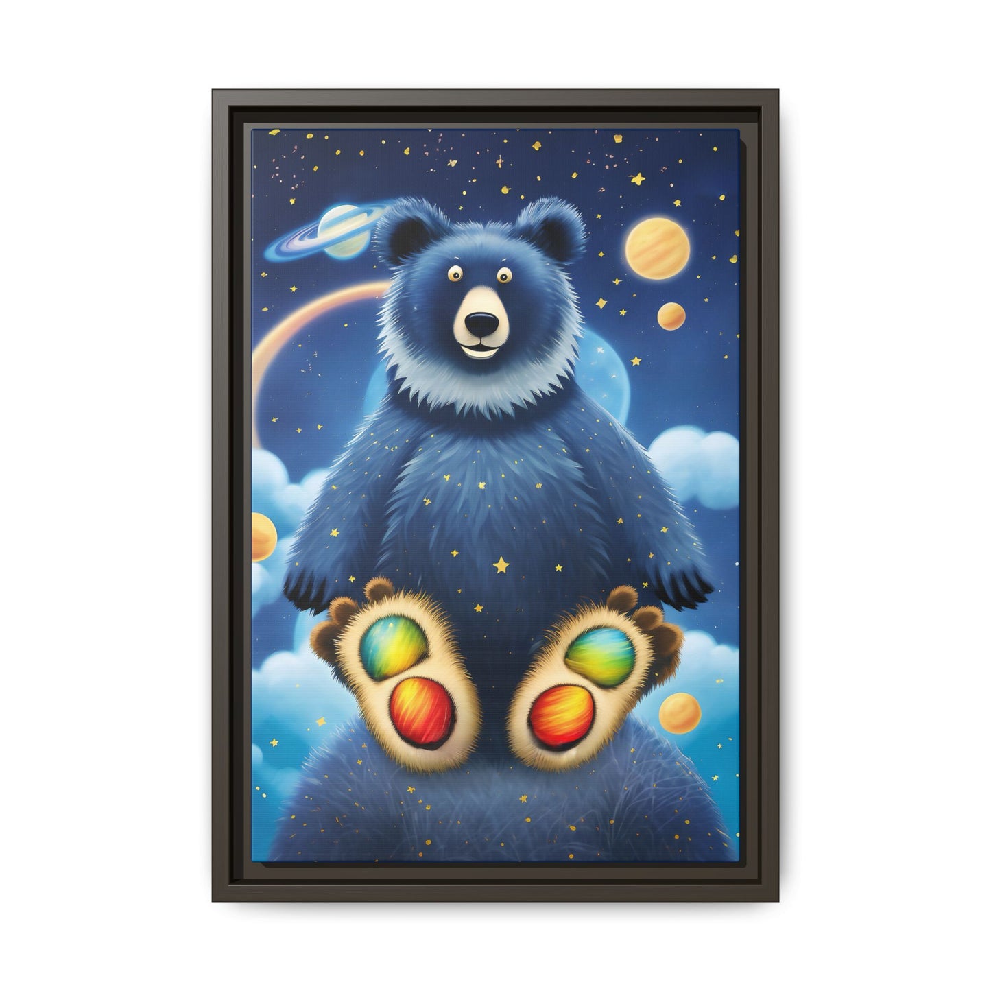 'Cosmic Pawprints' by Andrew McCarter - Canvas Art