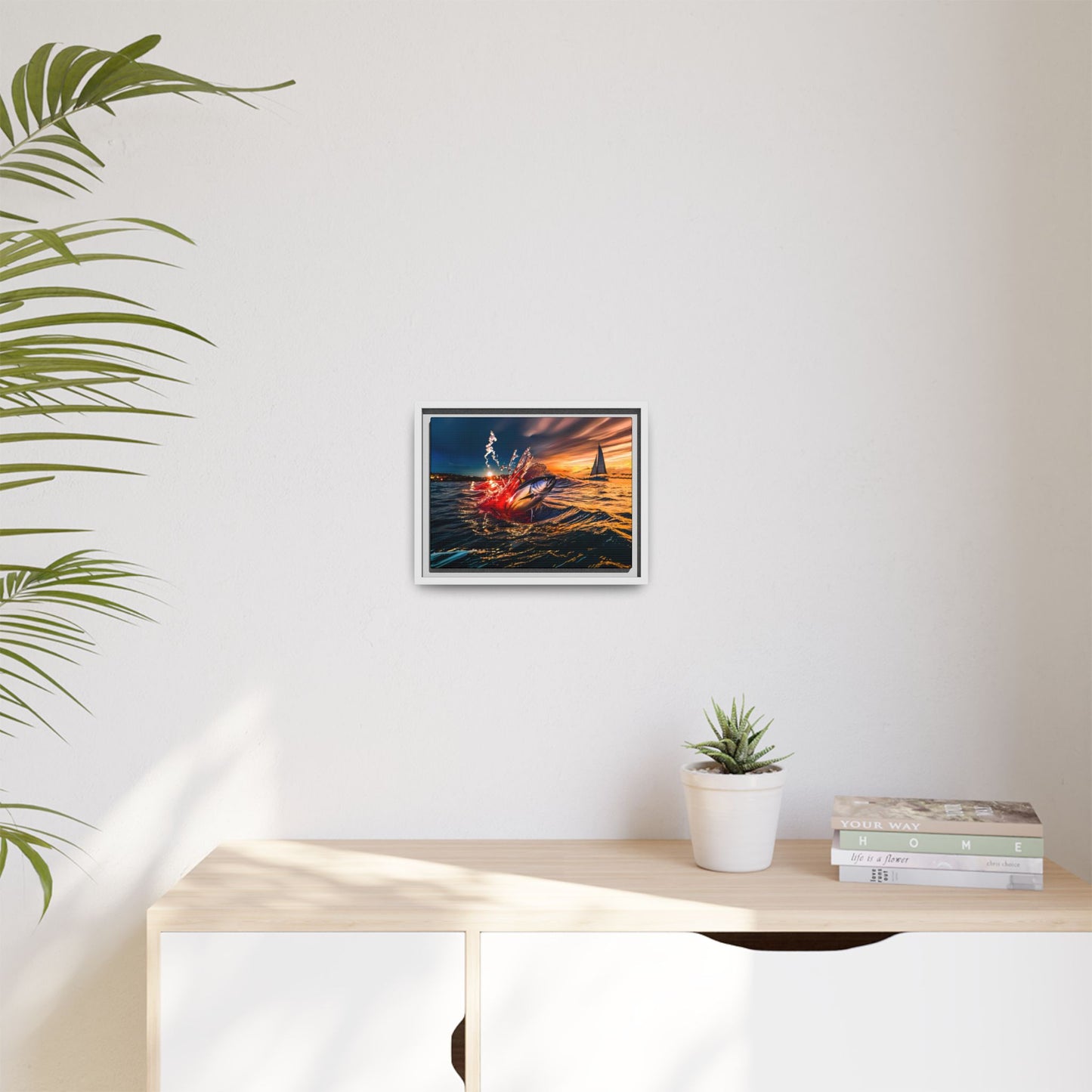 "The Leap" by Andrew McCarter - Ocean Canvas Art.