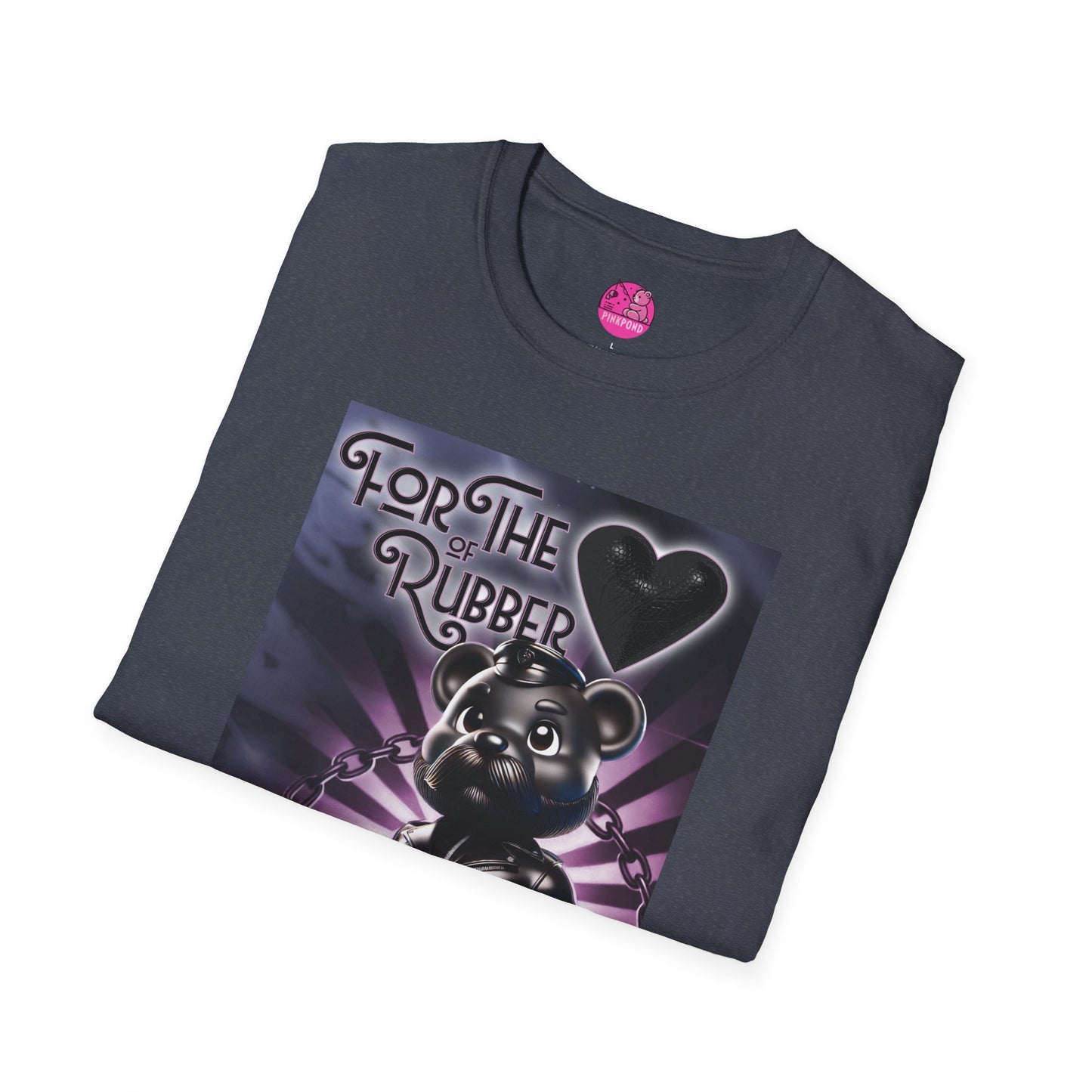 Rubber Bear” – Bold & Playful Tee 🖤🐻✨