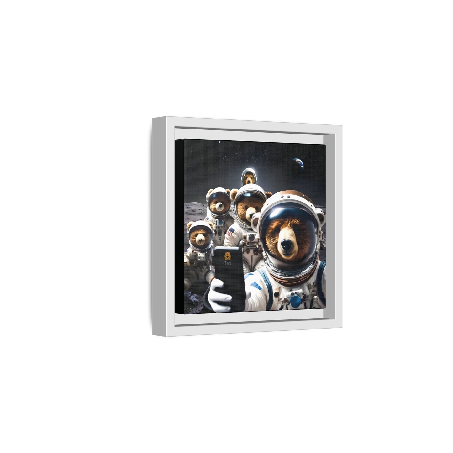 Canvas Print - Mooning Bear Selfie by Andrew McCarter