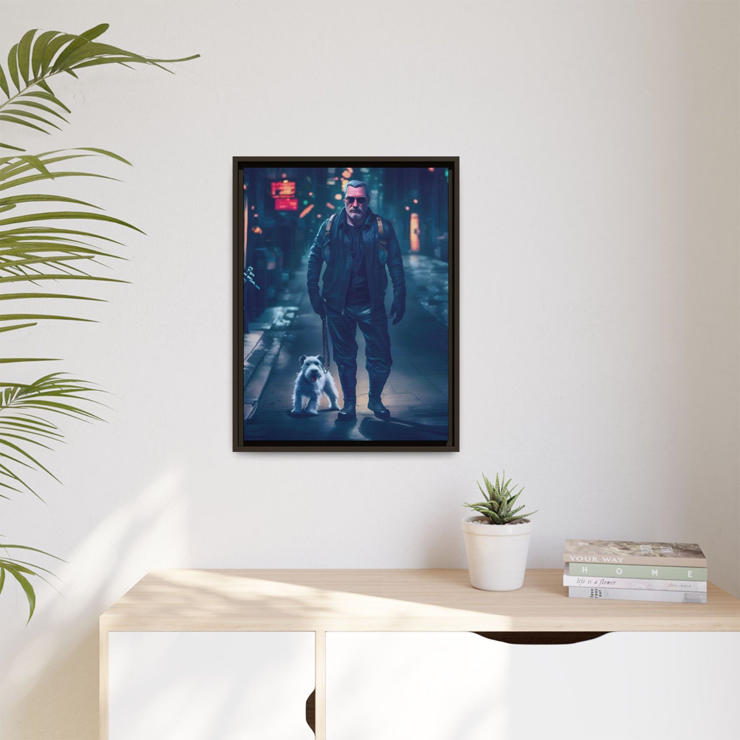 Canvas Print - Midnight Stroll by Andrew McCarter - Cyberpunk Urban Art