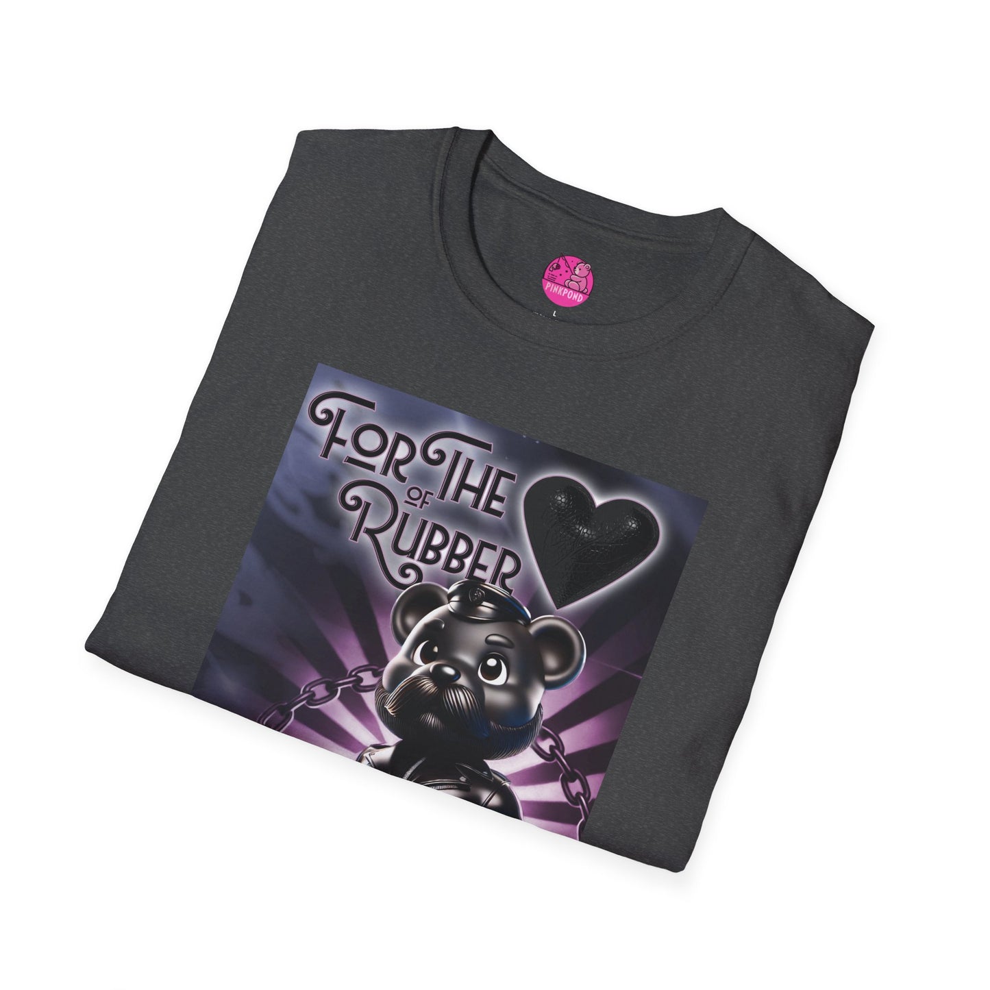 Rubber Bear” – Bold & Playful Tee 🖤🐻✨